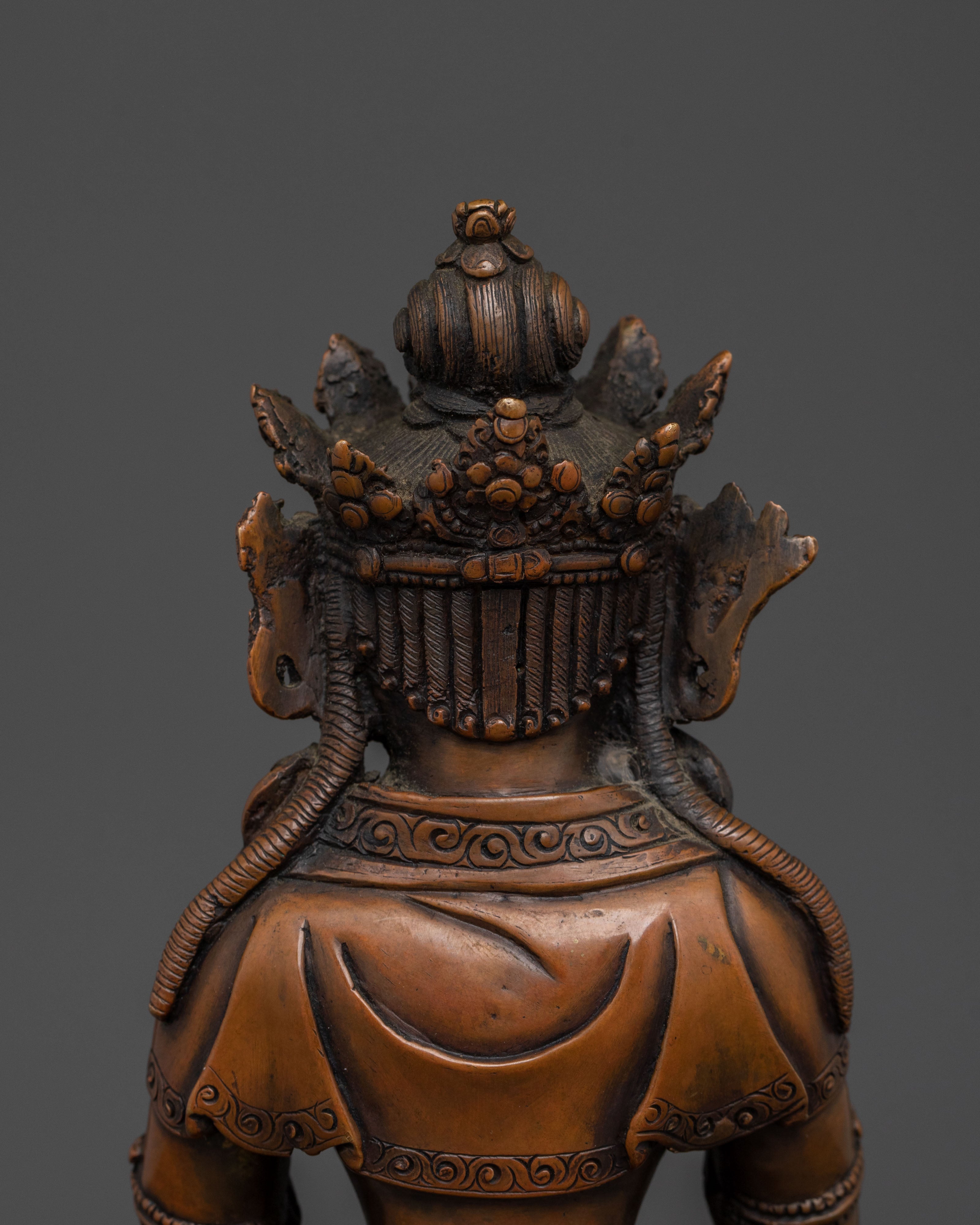 Hand Carved Mitrugpa Statue | Himalayan Altar Decor