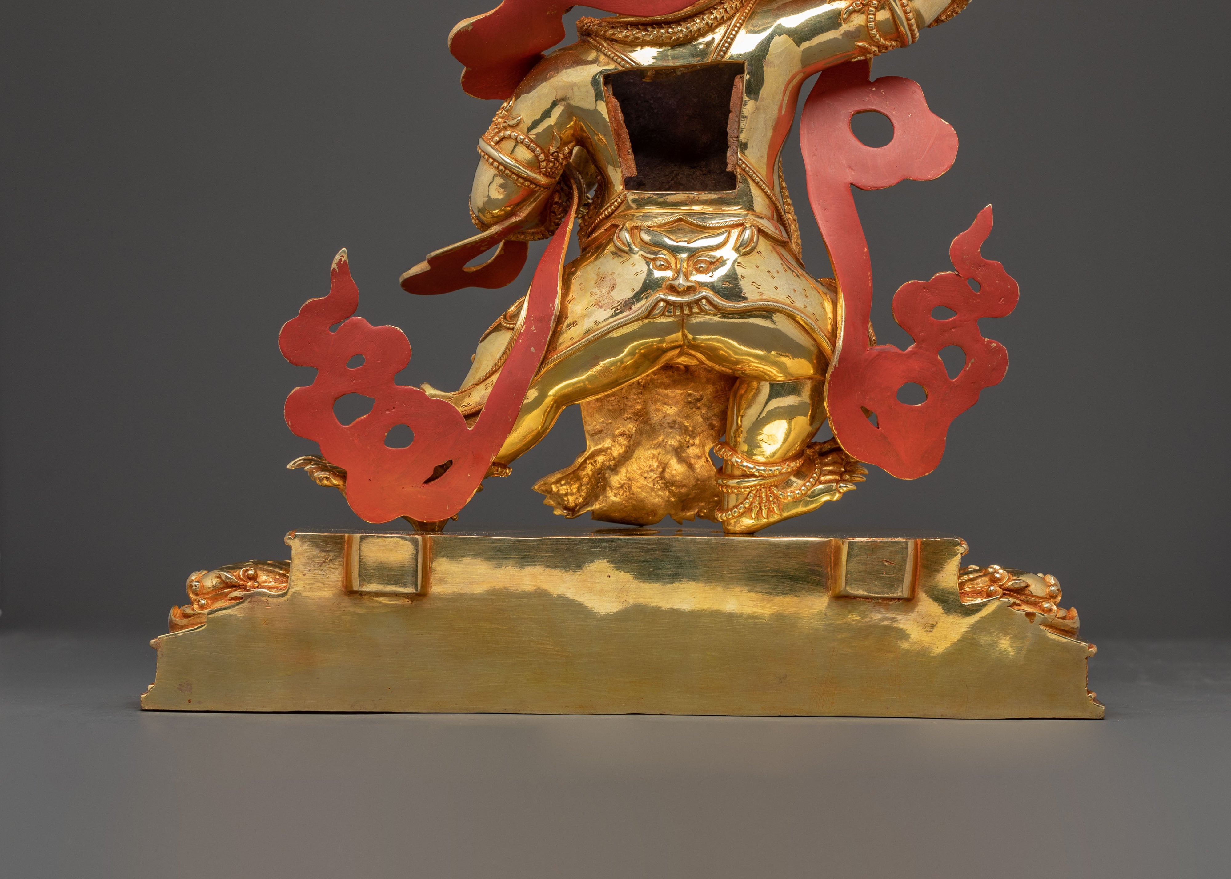 Vajrapani Tibetan Guardian Statue – Gilded Copper Art
