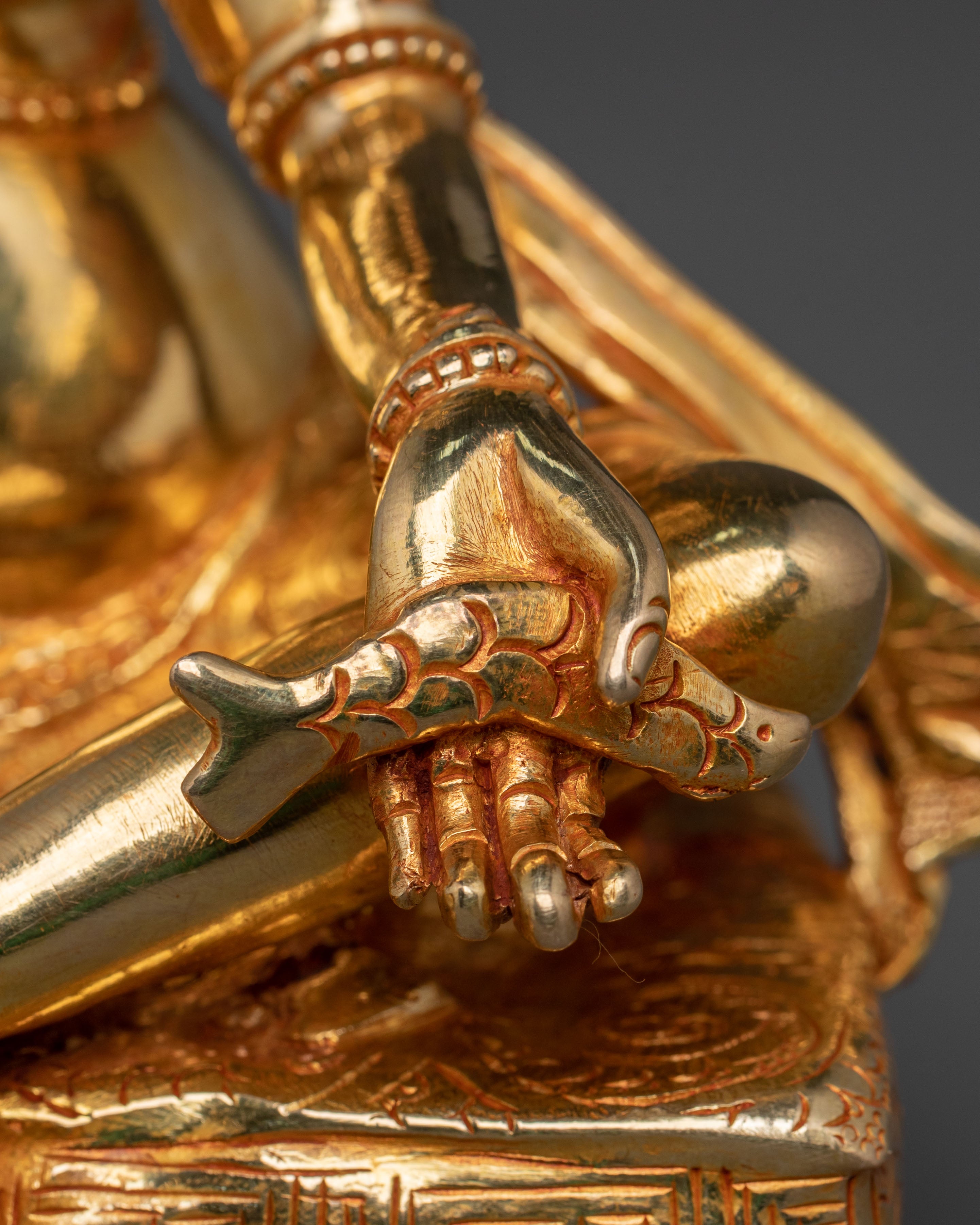 Naropa & Tilopa Statue Set | 24K Gold Gilded Figurines