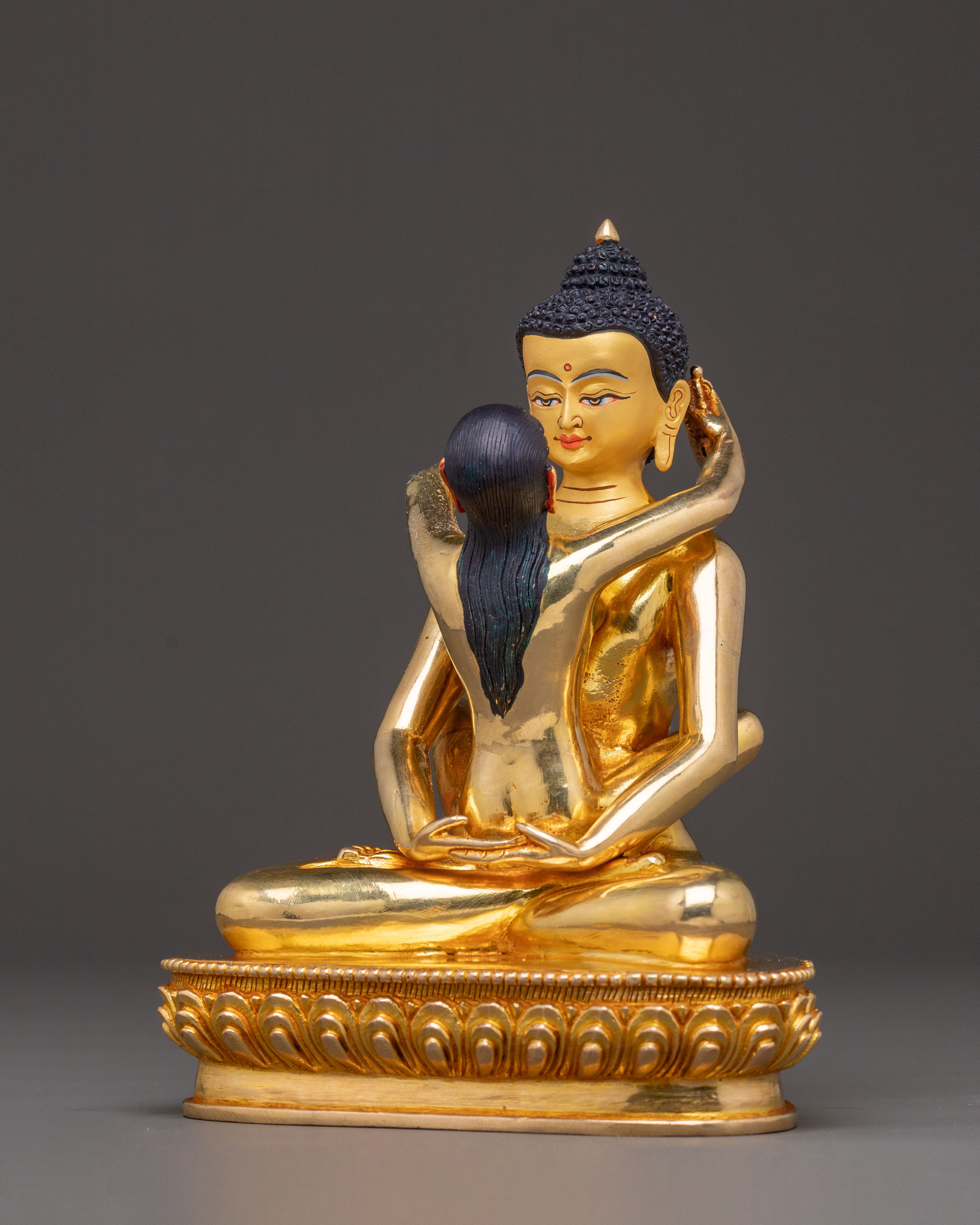 Samantabhadra Consort Sacred Statue – 24K Gilded Copper