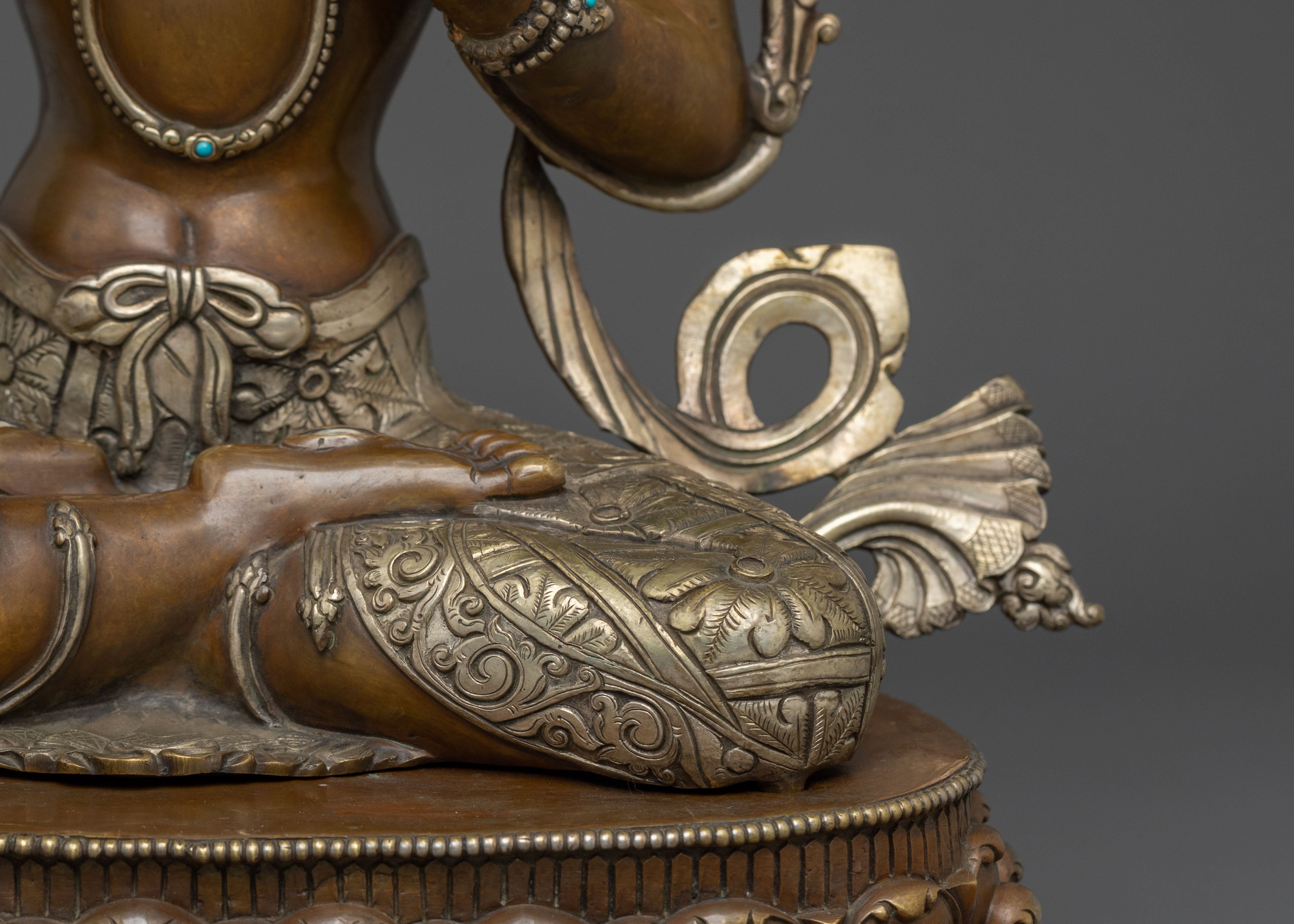 White Tara Statue | Tibetan Buddhist Serenity