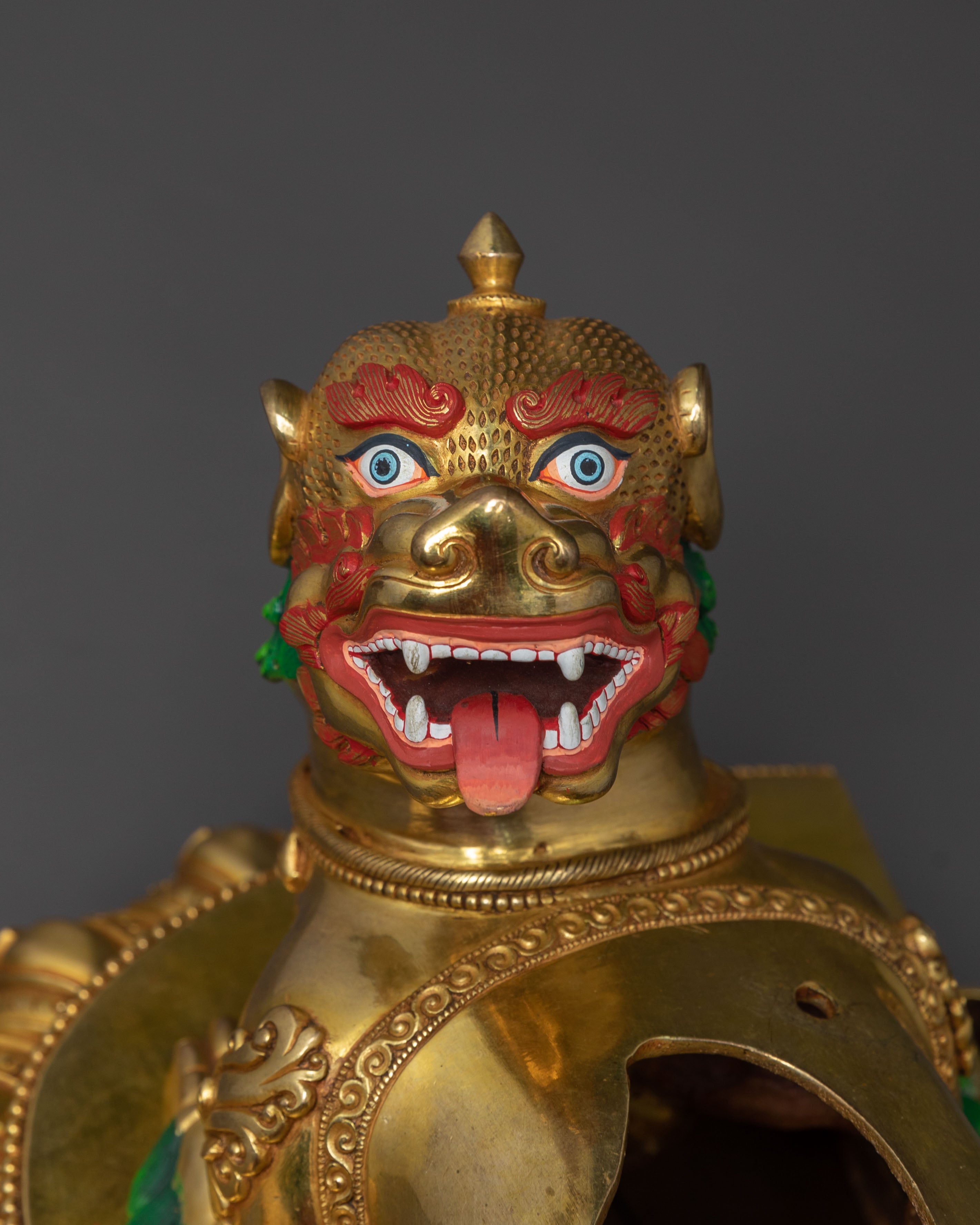Simhanada Manjushri Sacred Statue for Rituals