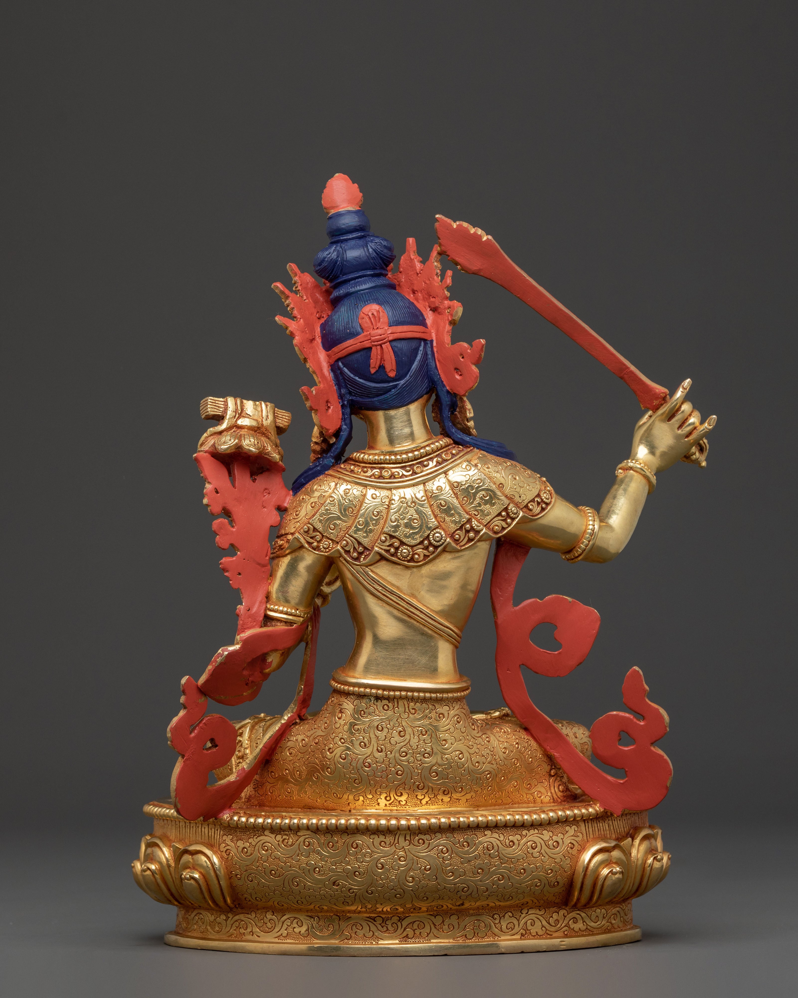 Manjushri Supreme Wisdom Golden Statue