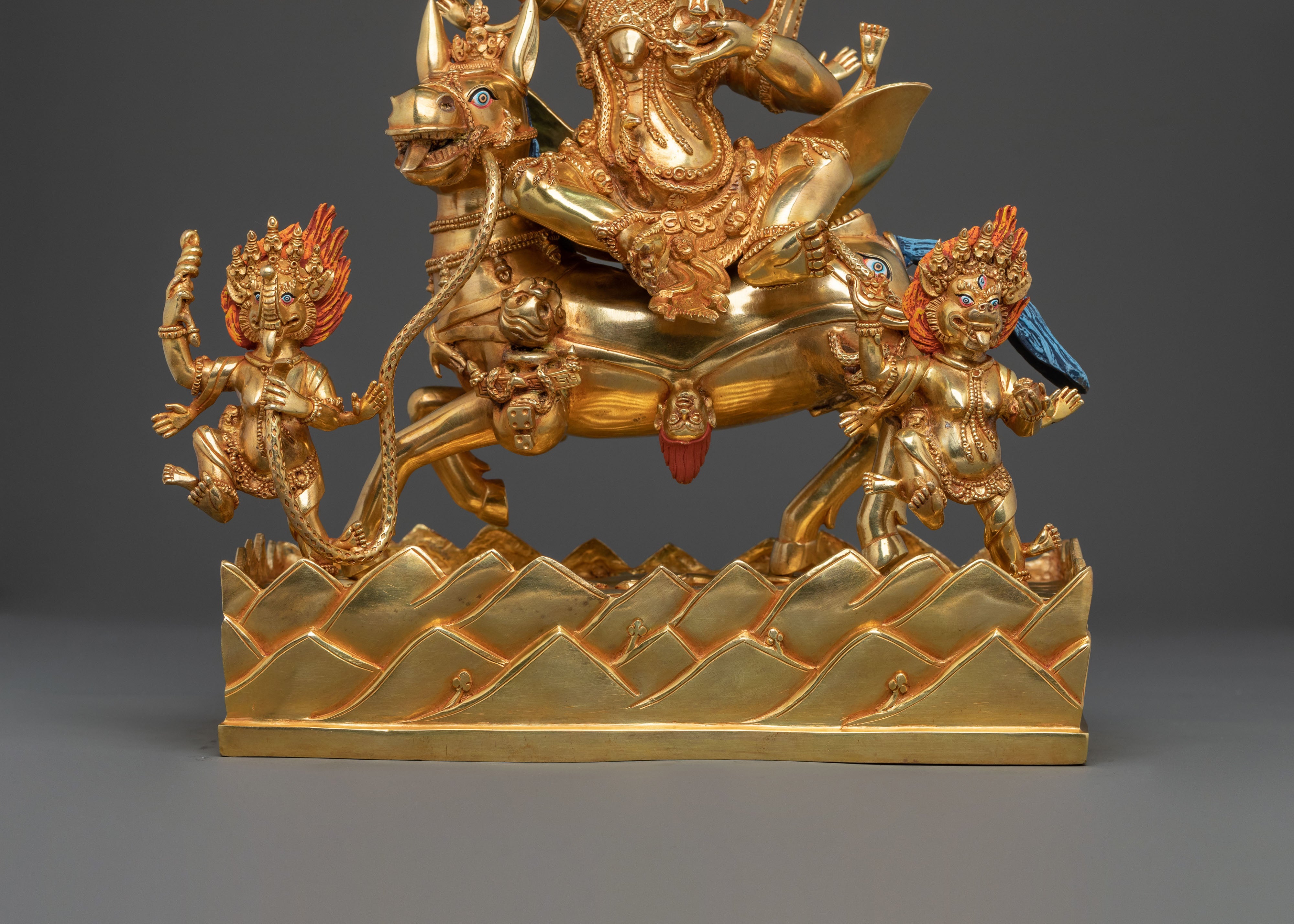 Palden Lhamo Buddhist Figurine | Wrathful Deity of Protection