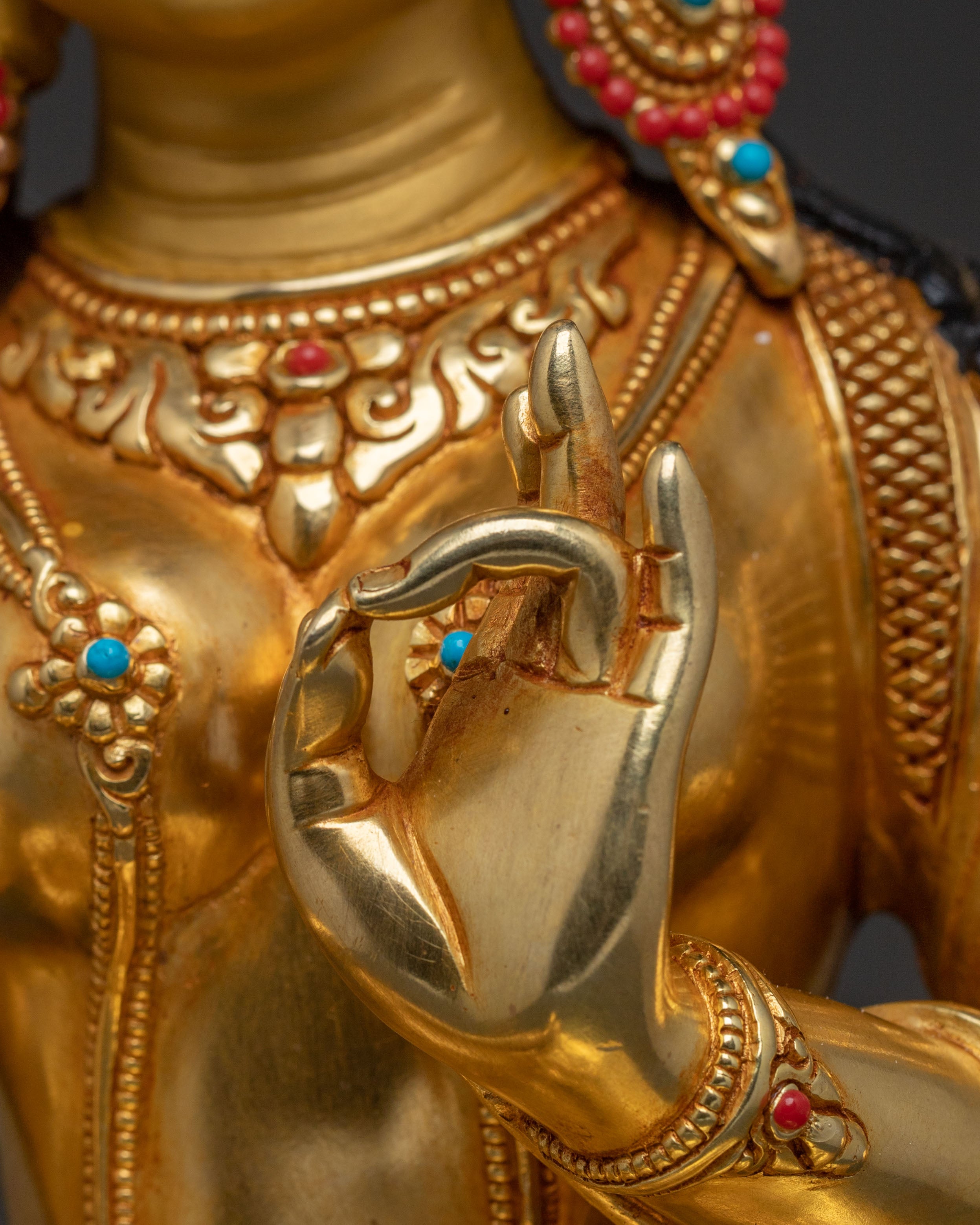 Green Tara Goddess Statue | Liberation Icon for Altar