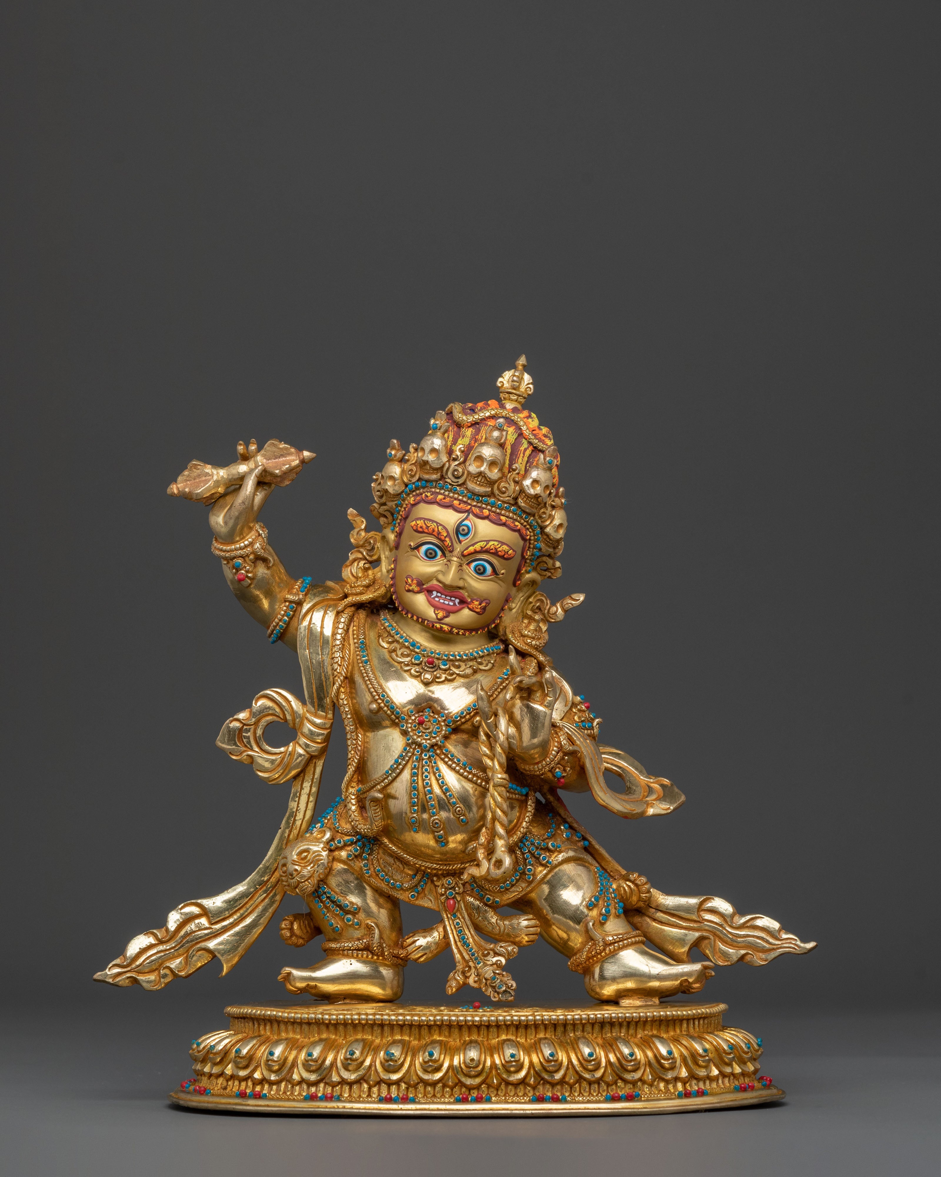 Vajrapani Golden Statue | Indomitable Guardian