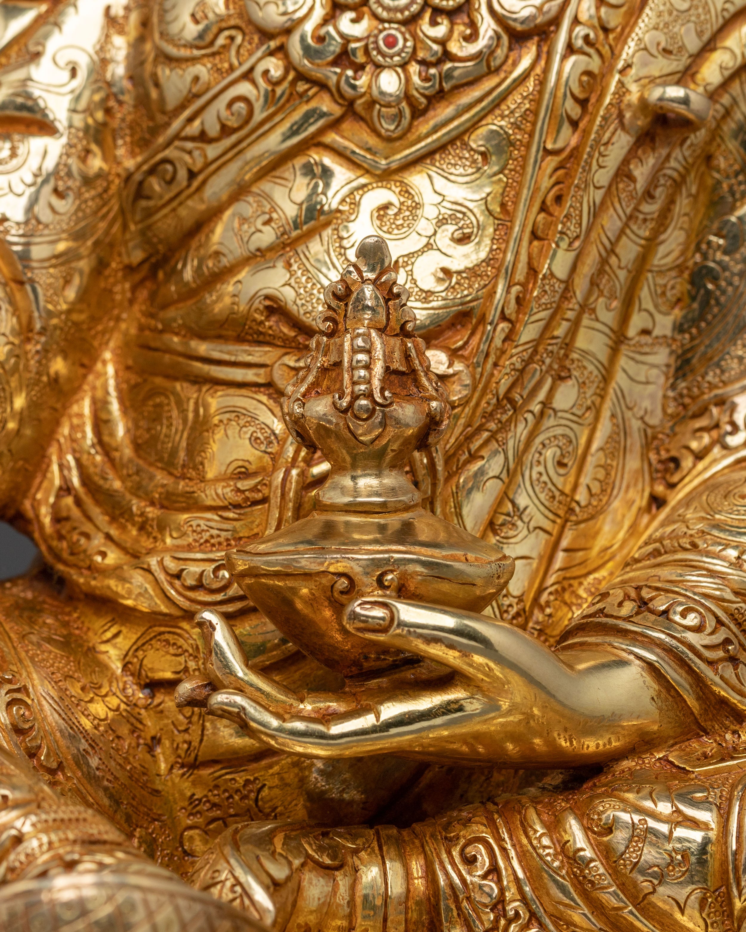 Handmade Sculpture of Guru Rinpoche | Symbol of Enlightened