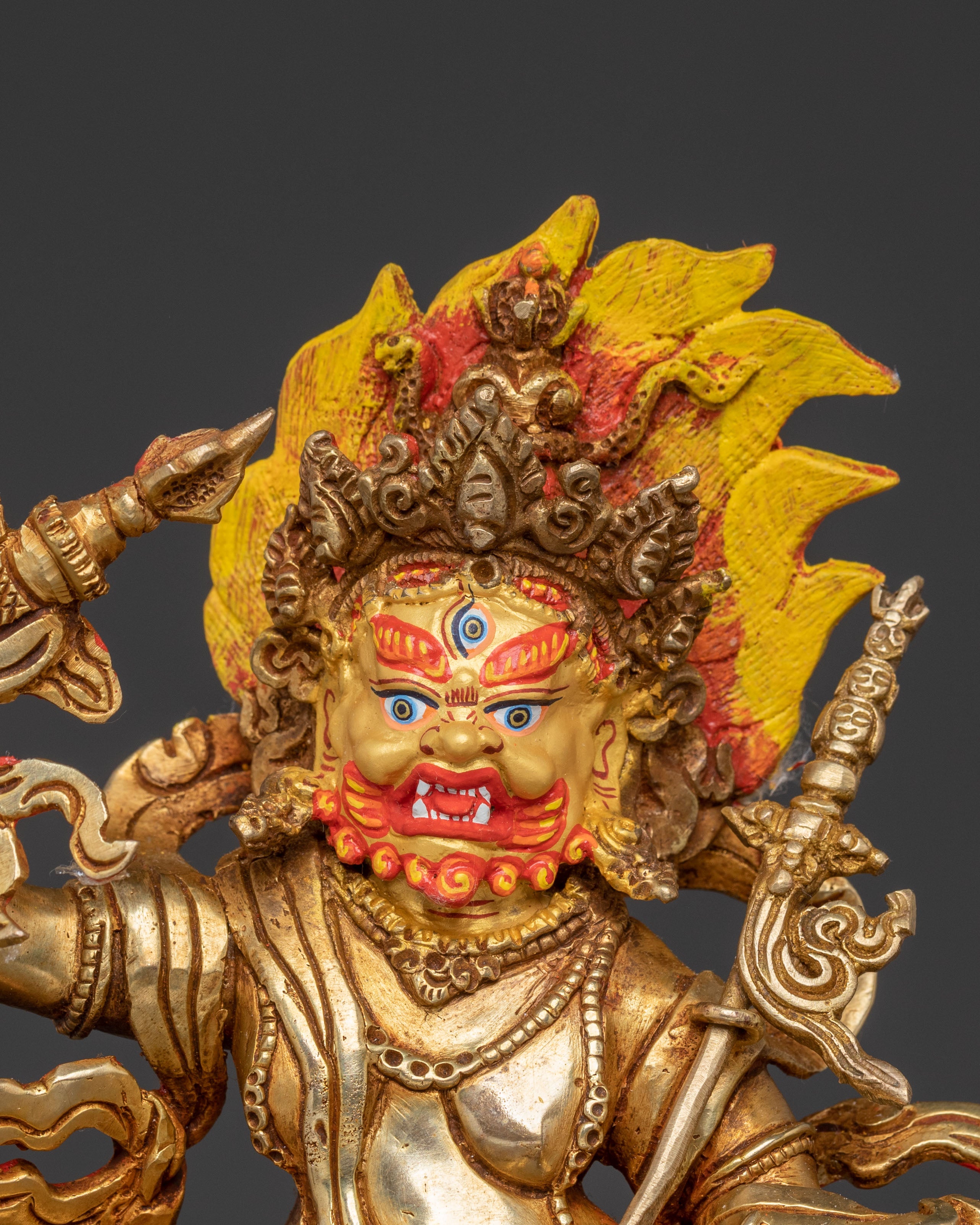 White Dzambhala Altar Statue — Spiritual Art