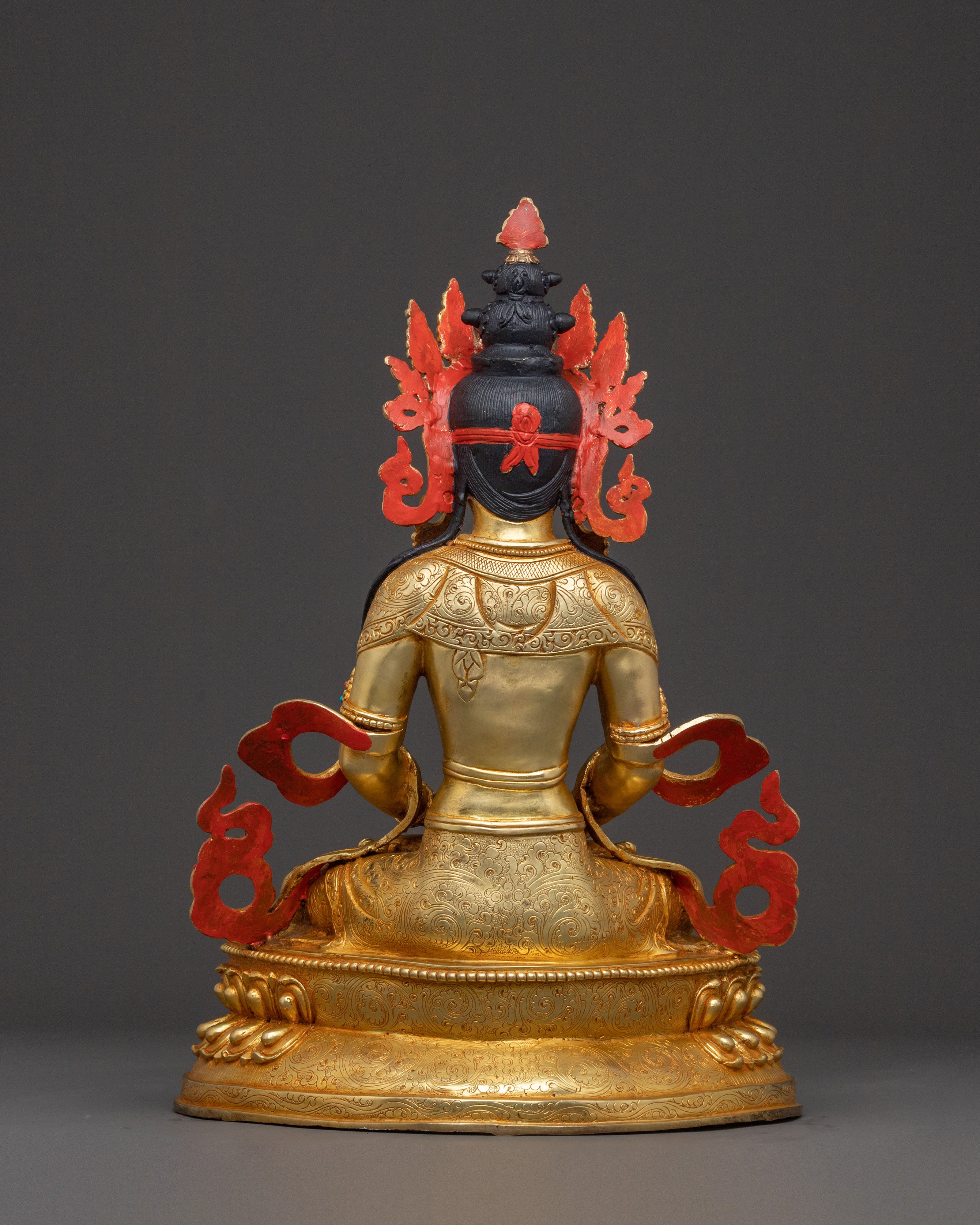 Amitayus Blessing Statue | Sacred Healing Figurine