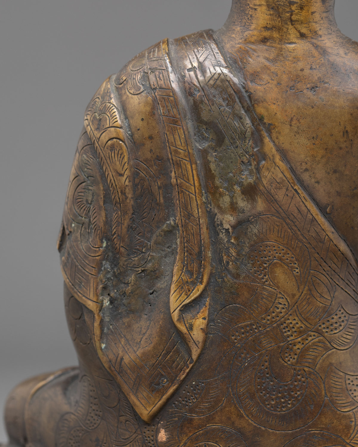 Handmade Shakyamuni Buddha Oxidized Statue