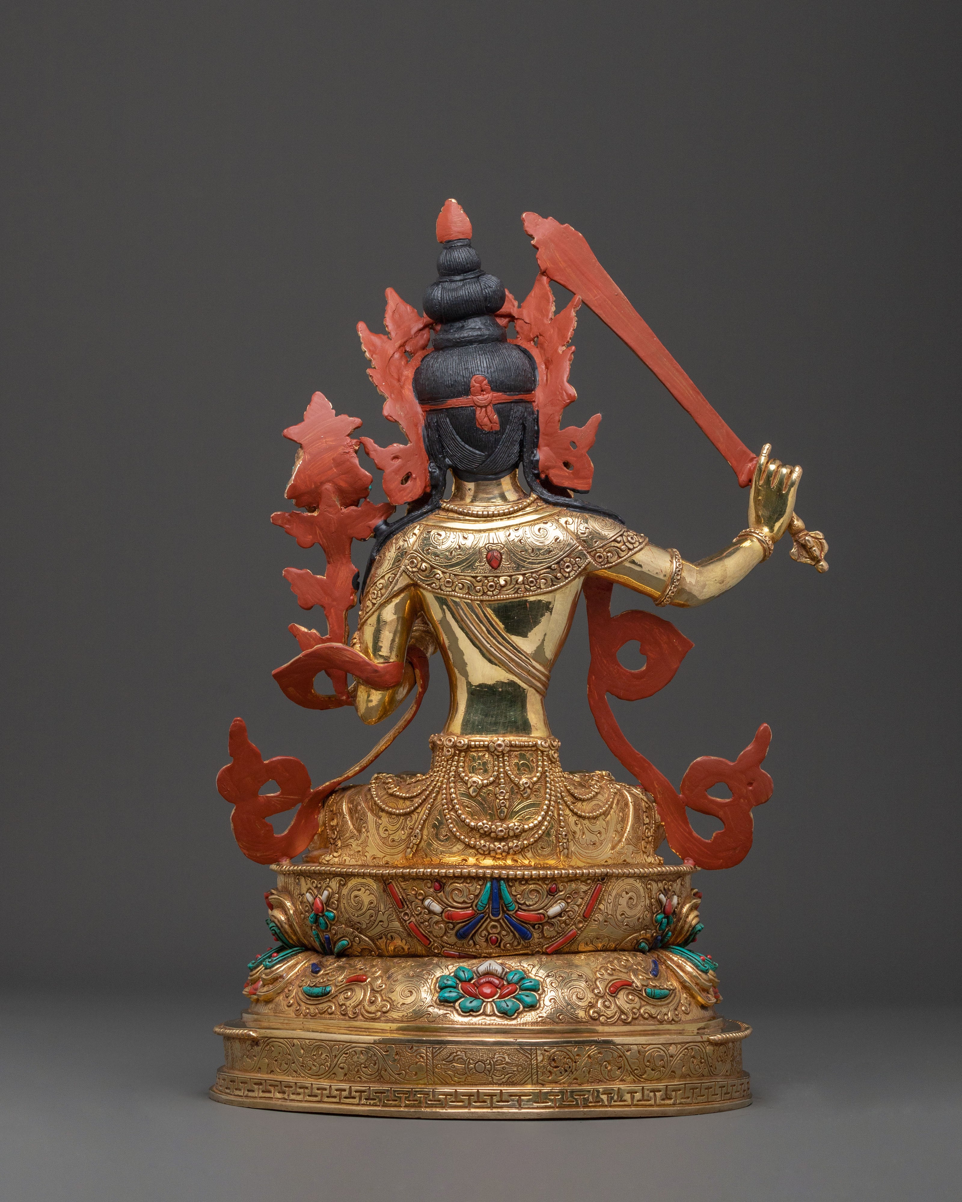 Handcrafted Manjushri Statue | Spiritual Decor for Wisdom