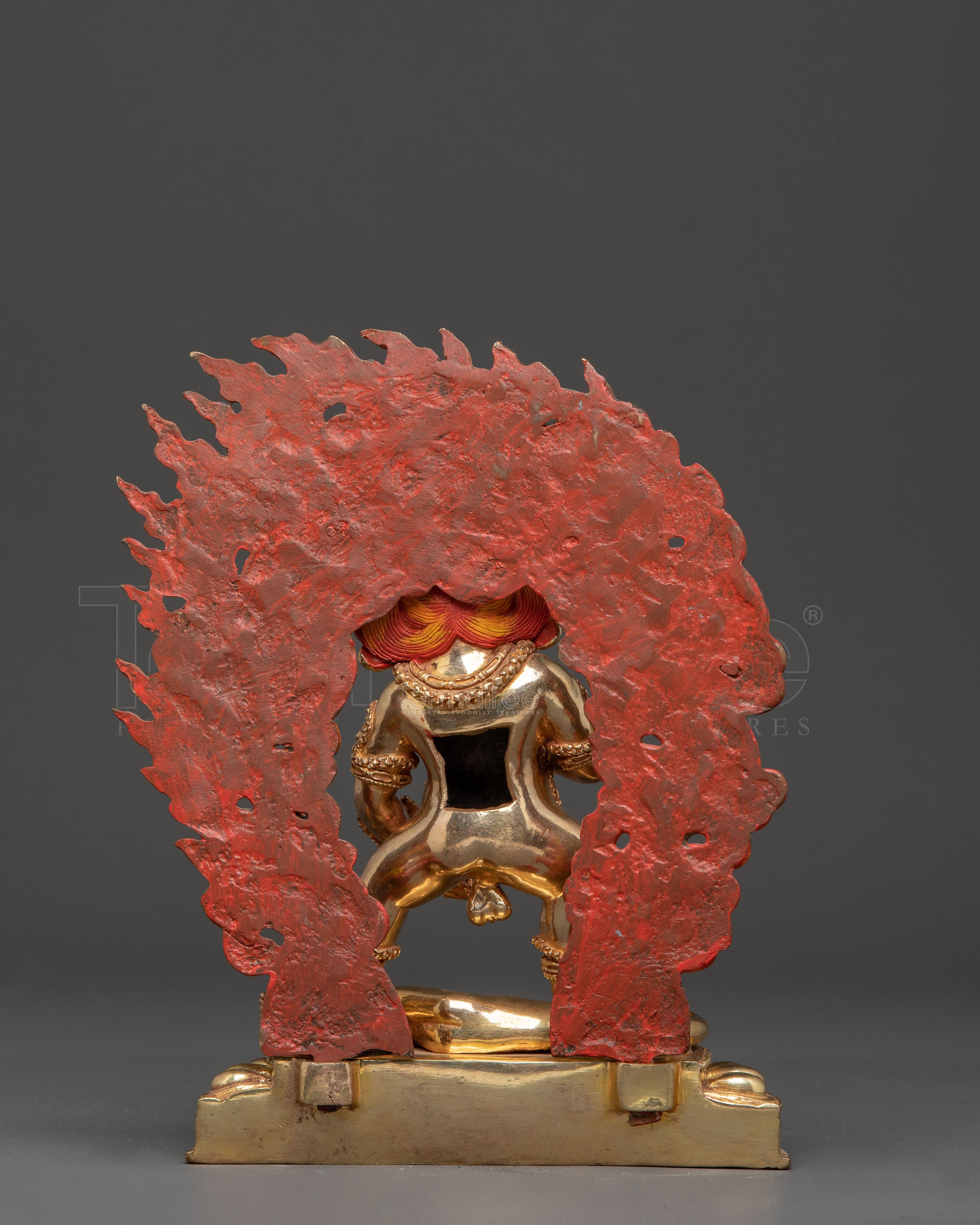 Handcrafted Black Dzambhala Statue of Wealth