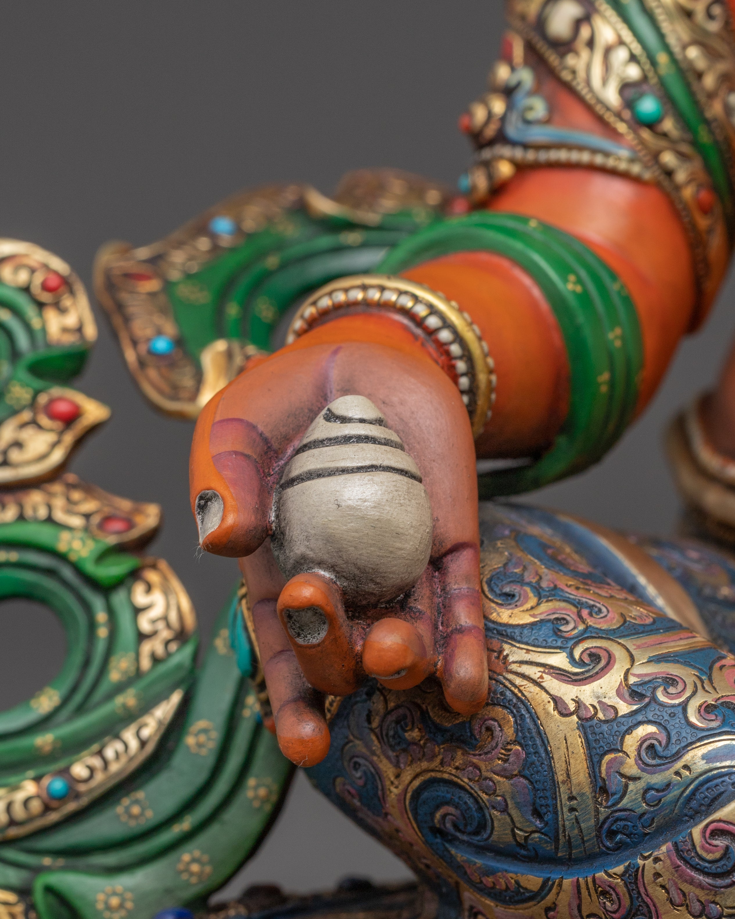 Handmade Nepalese Statue of Dzambhala | Guardian of Wealth