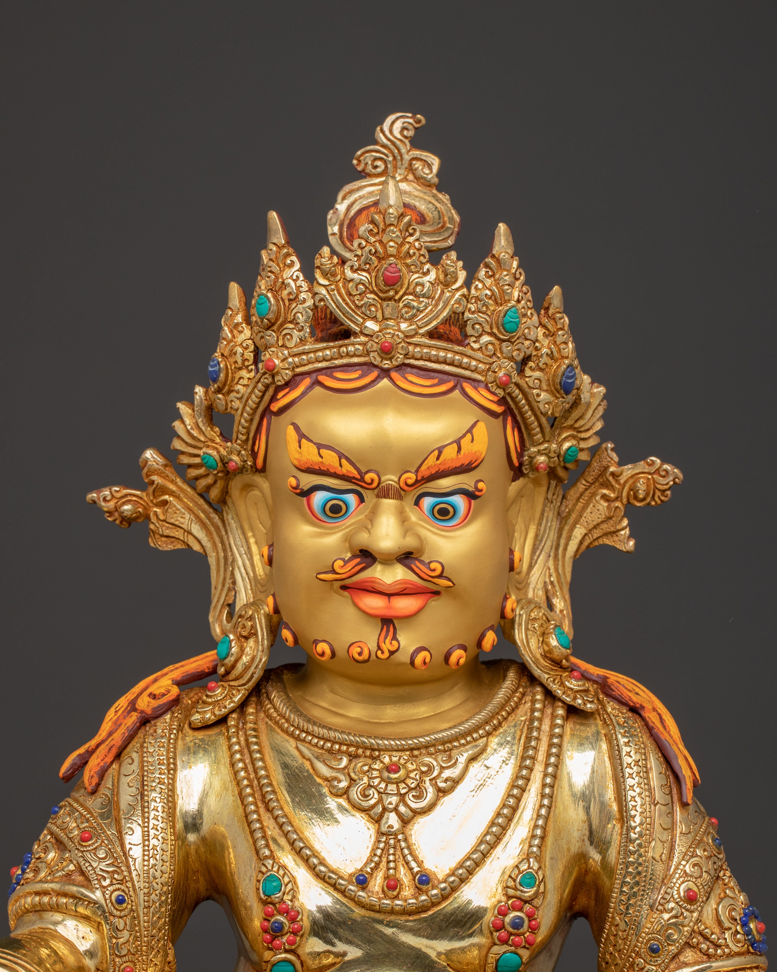 Radiant Statue of Dzambhala, Buddhist Wealth Deity | Abundance, Prosperity