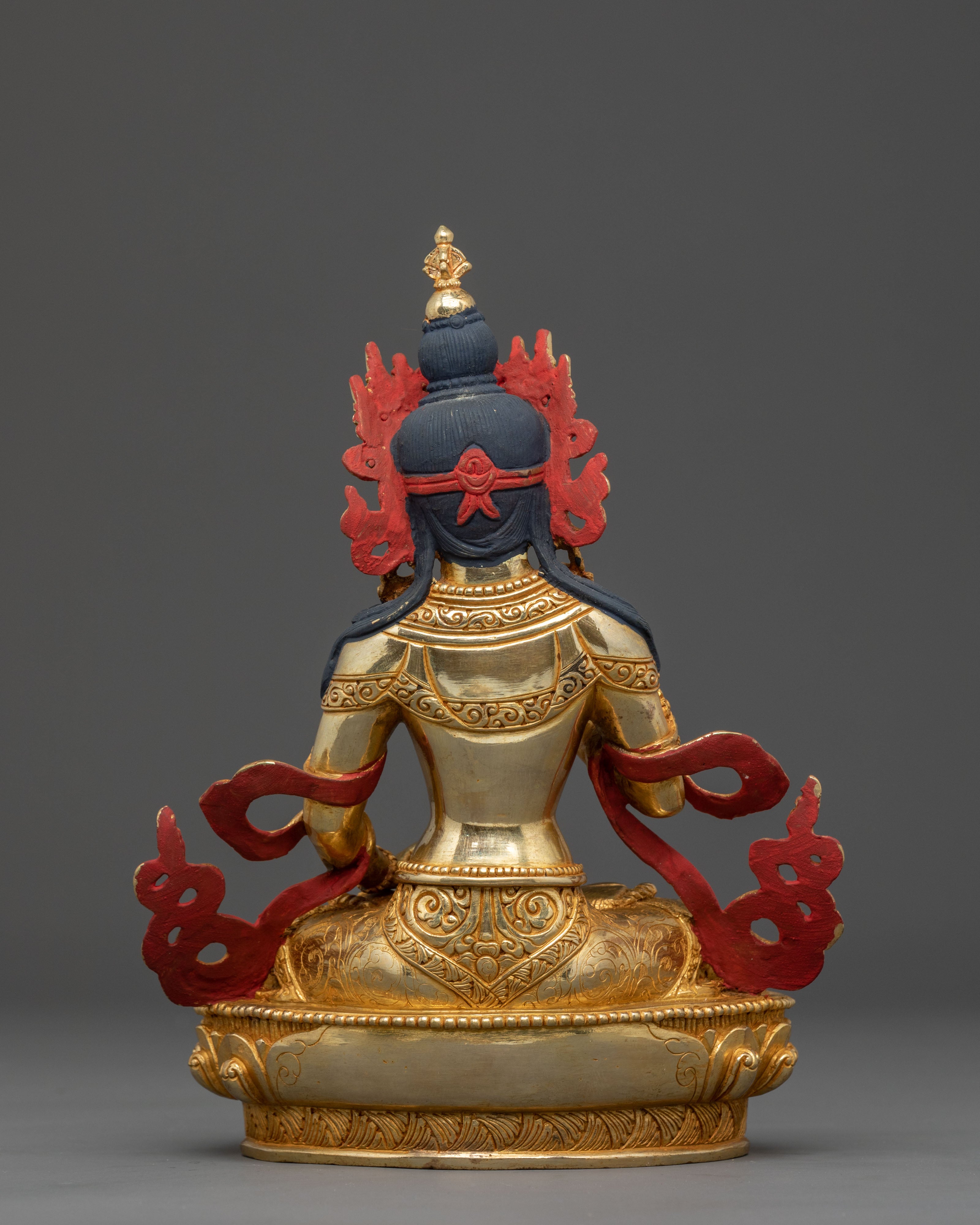 Sacred Vajrasattva 24K Gold Gilded Meditation Statue