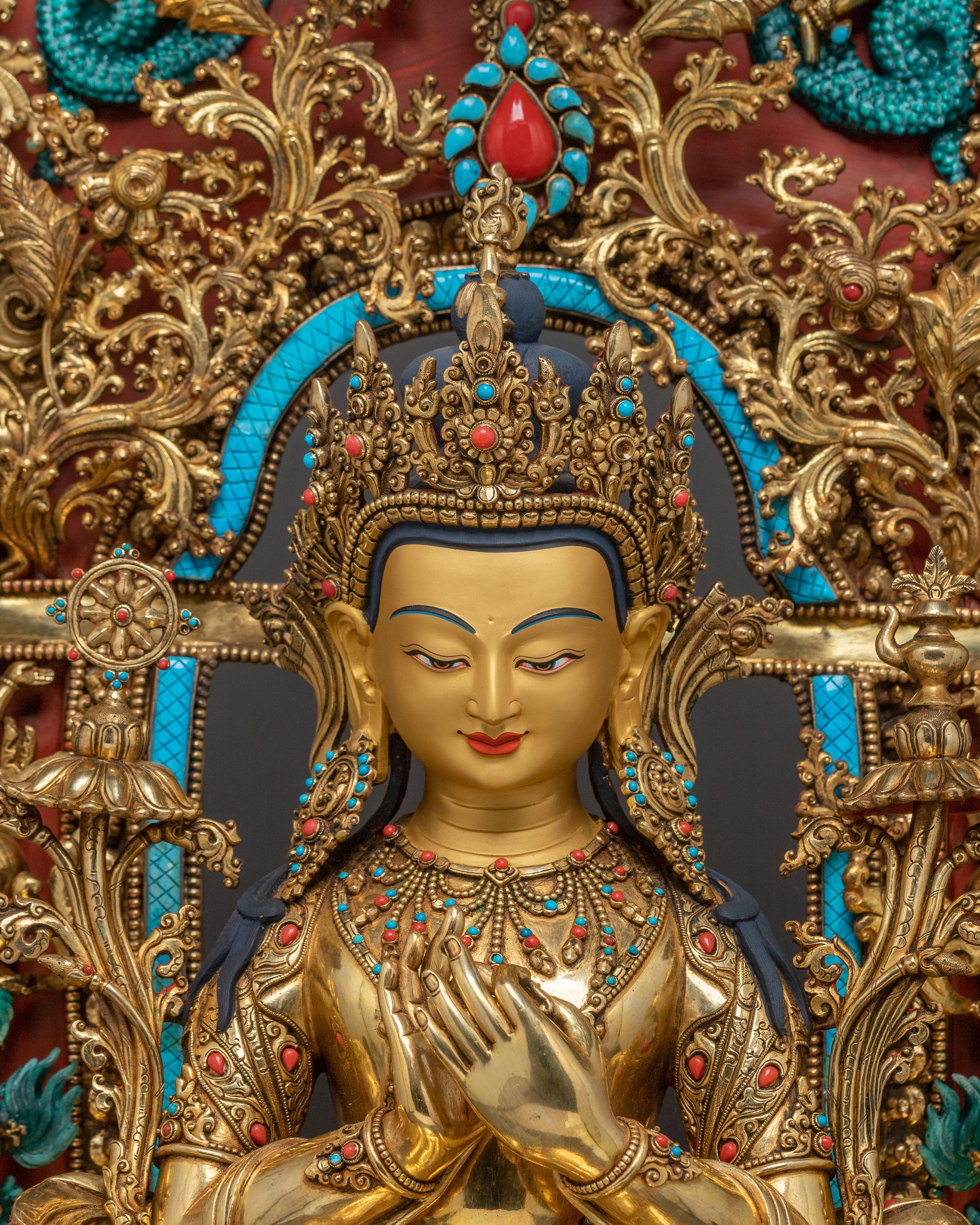 Dharma Teacher Maitreya Buddha Statue for Altar