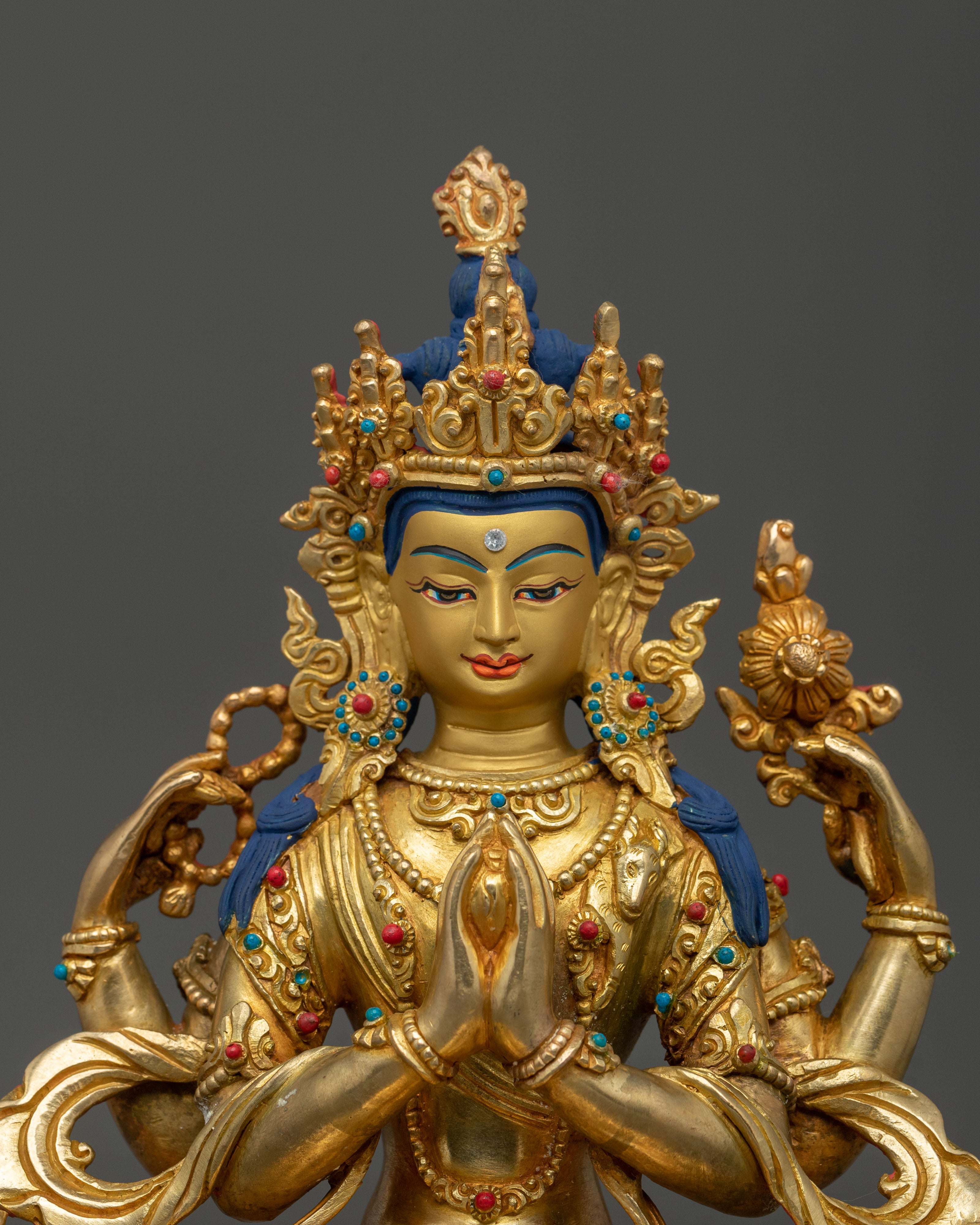 Avalokiteshvara Sculpture | Tibetan Buddhist Figurine