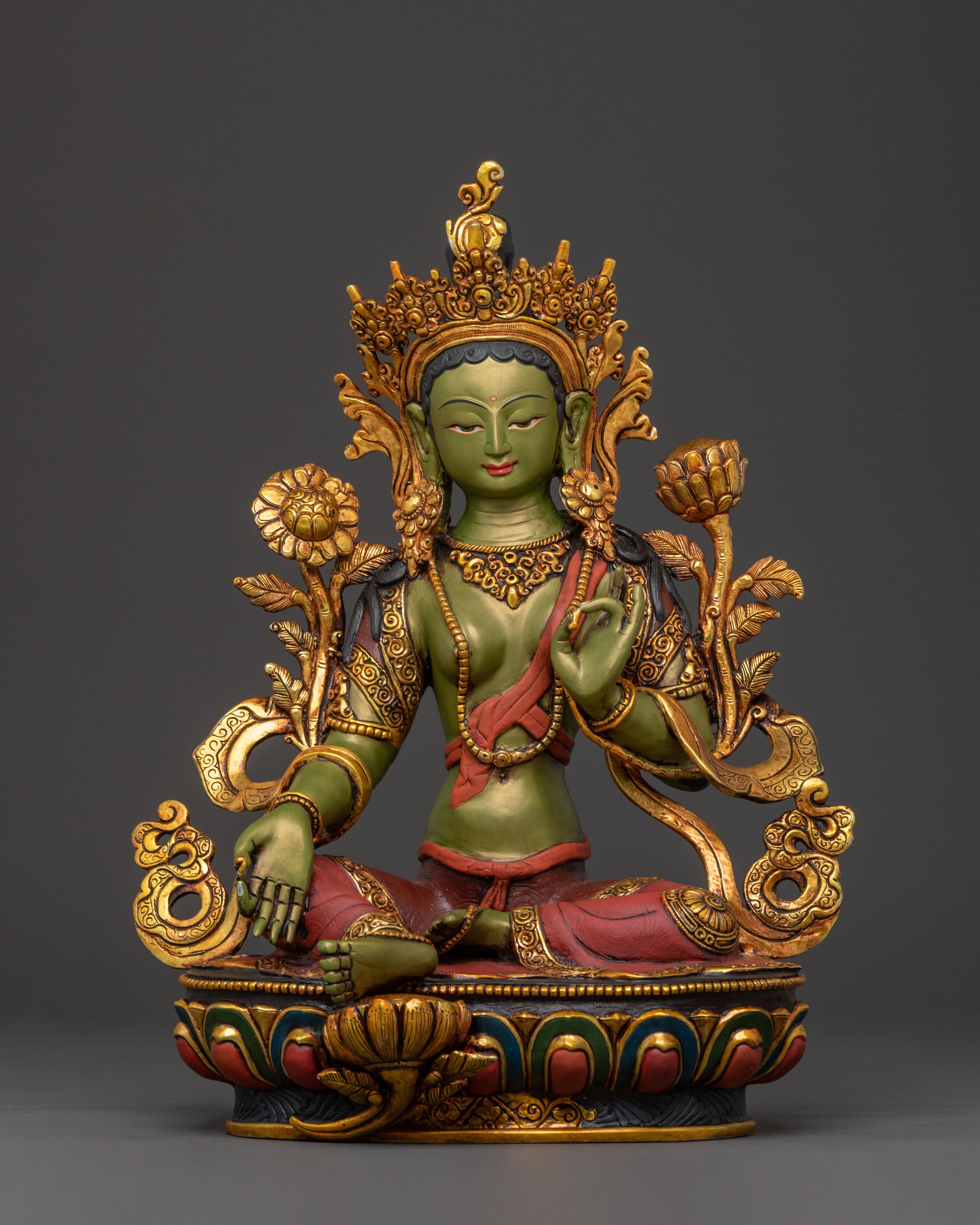 Green Tara Statue