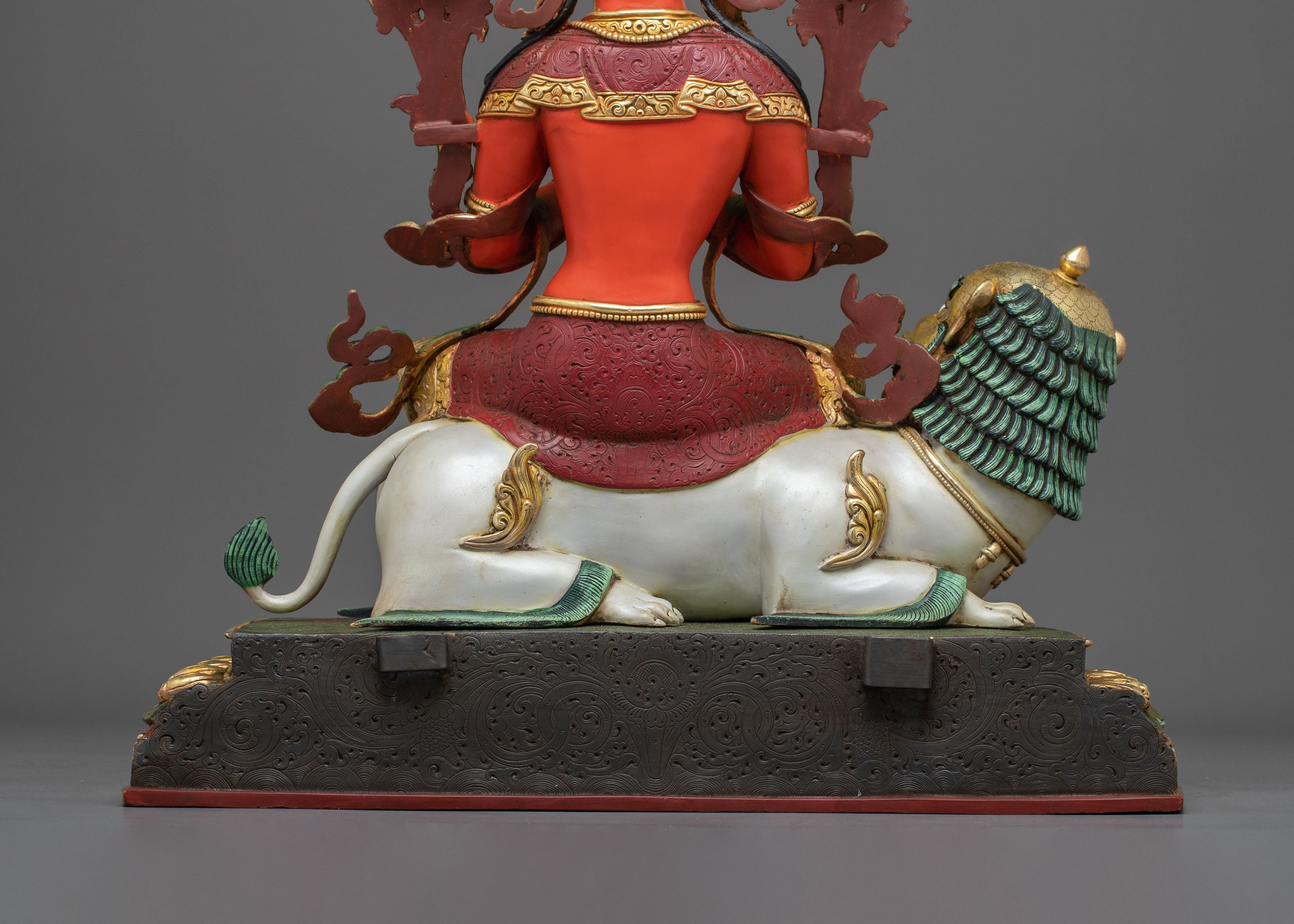Simhanada Manjushri Statue | Radiant Wisdom Deity
