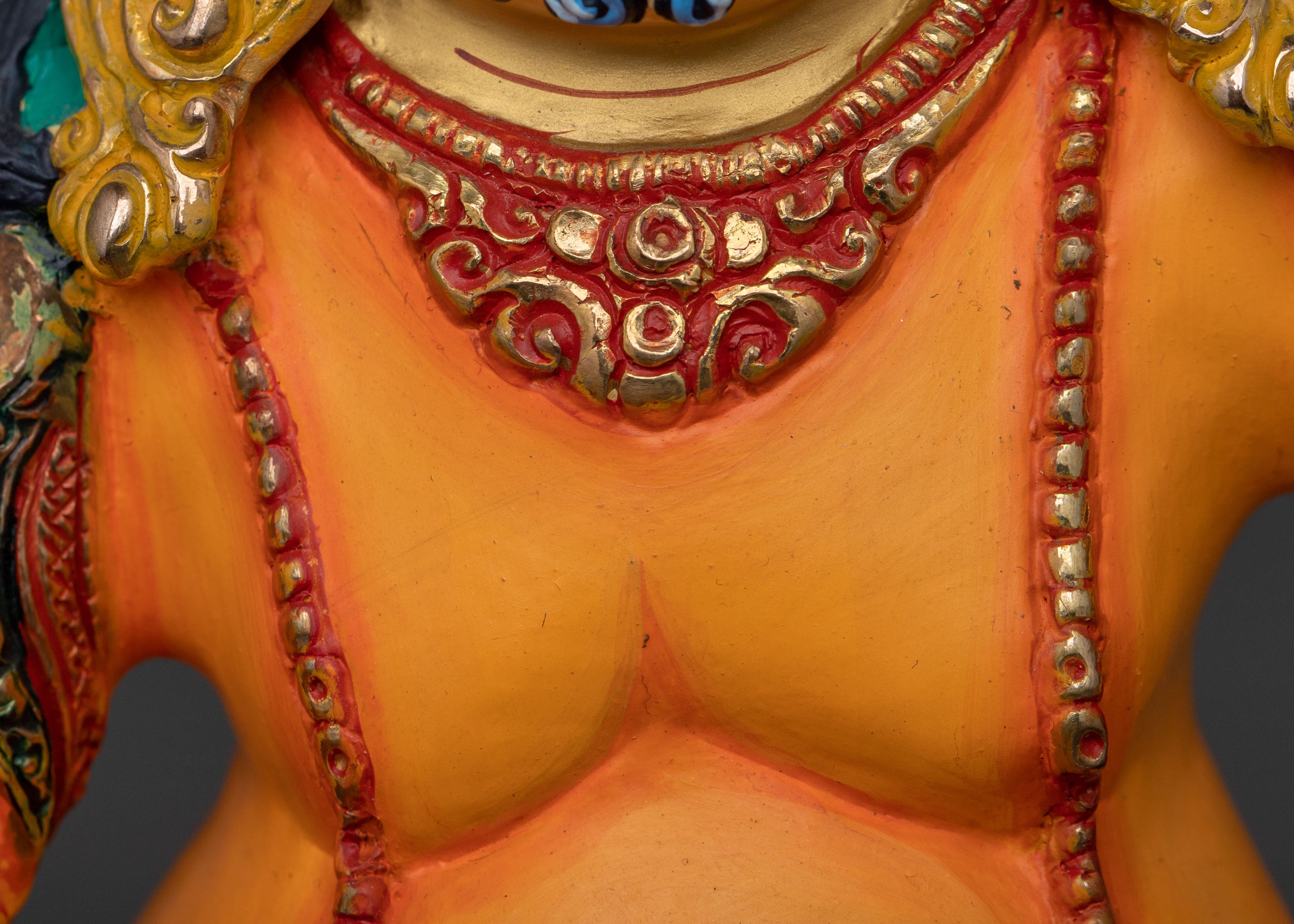 Wealth Deity Dzambhala Idol | Tibetan Buddhist Prosperity Statue