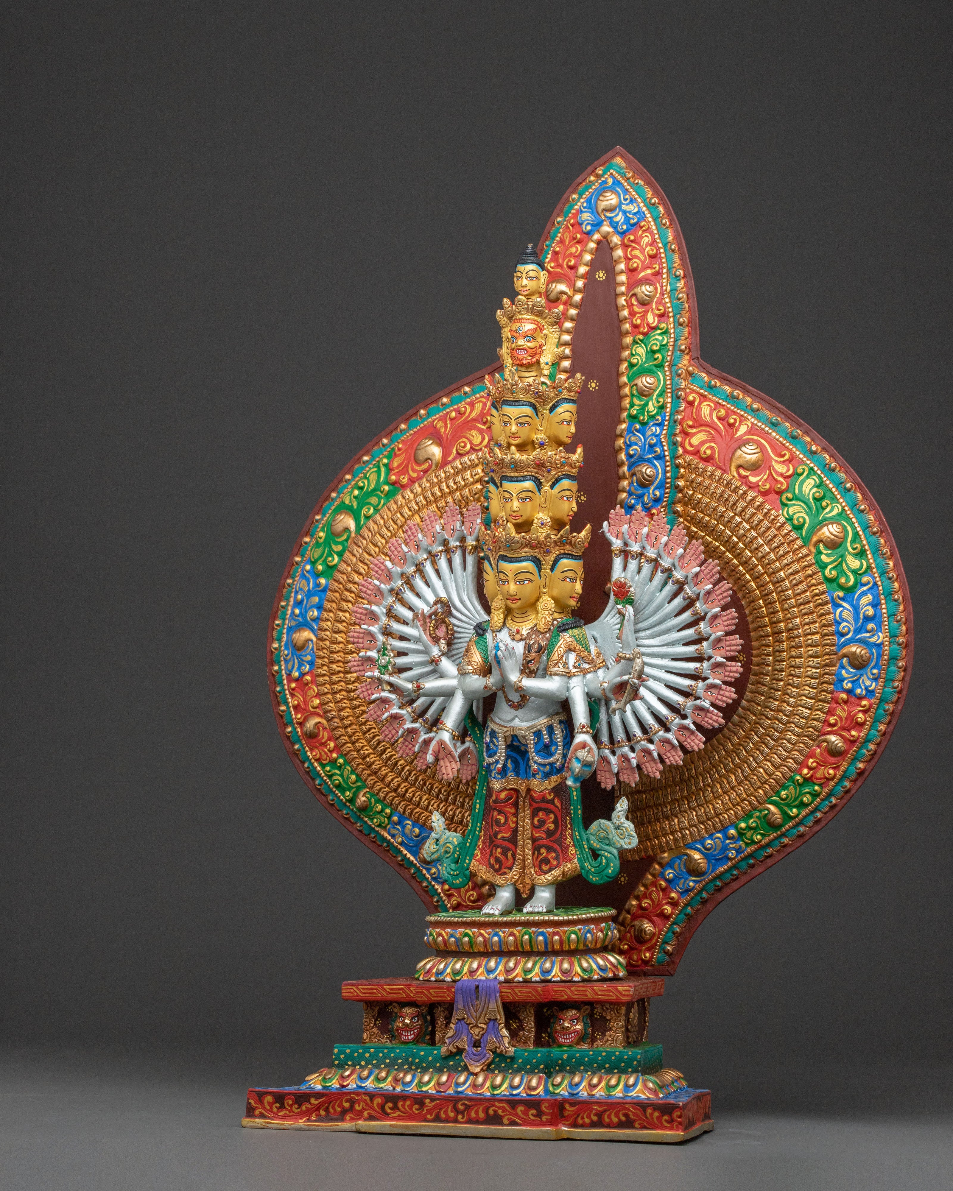 Statue of 1000 Armed Chenrezig | Handcrafted Figure