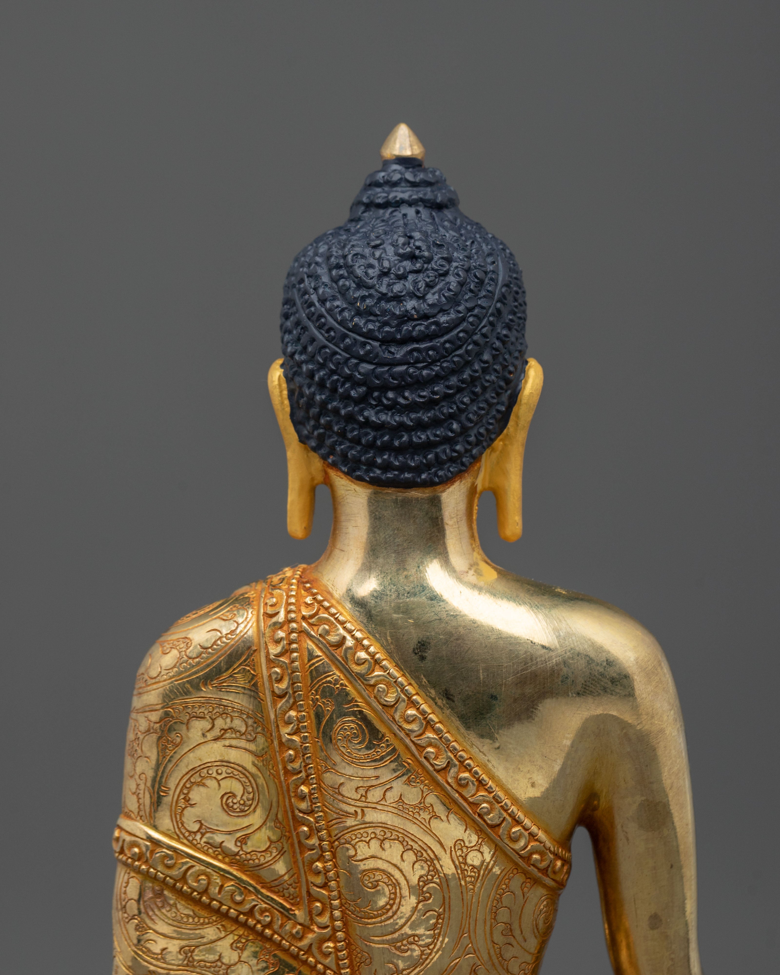 Hand Carved Mitrugpa Sculpture | Serene Divinity in Copper