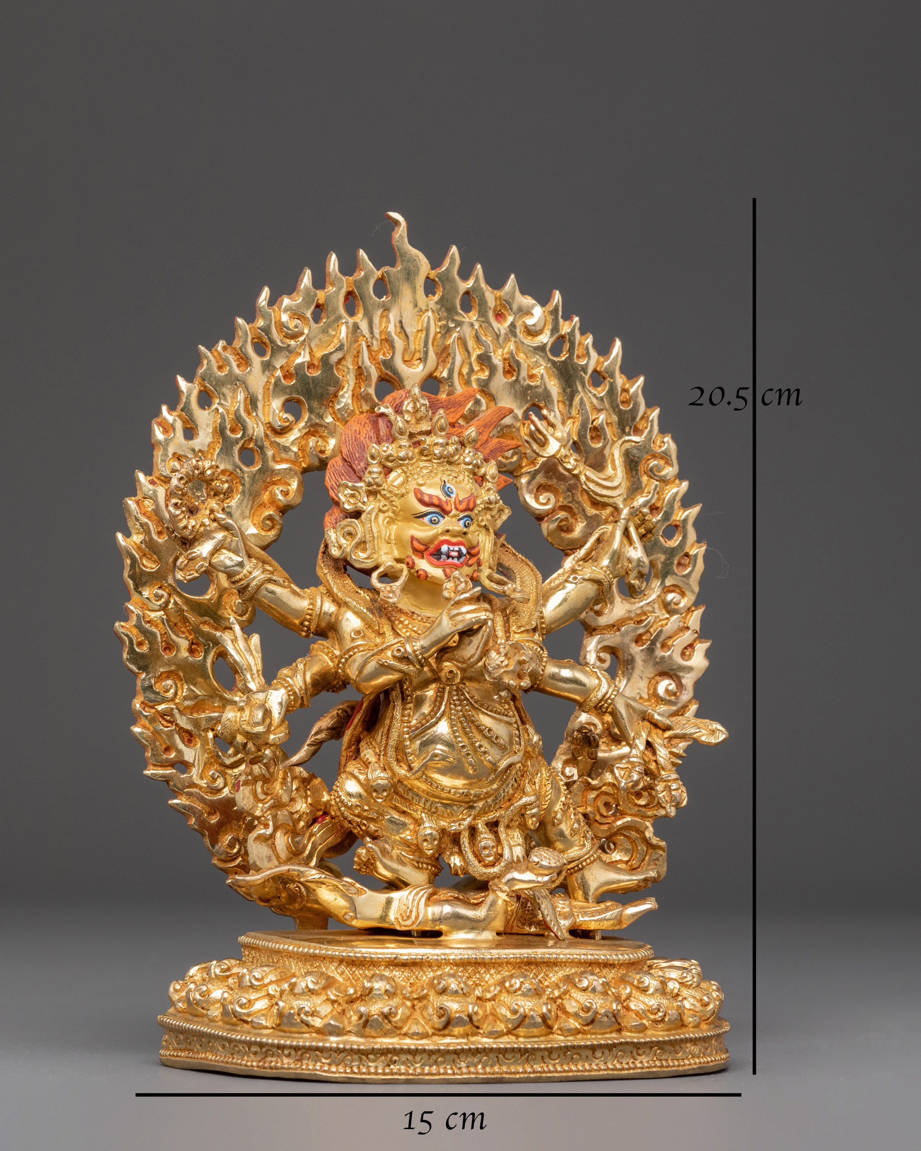 Golden Statue of Six-Armed Mahakala