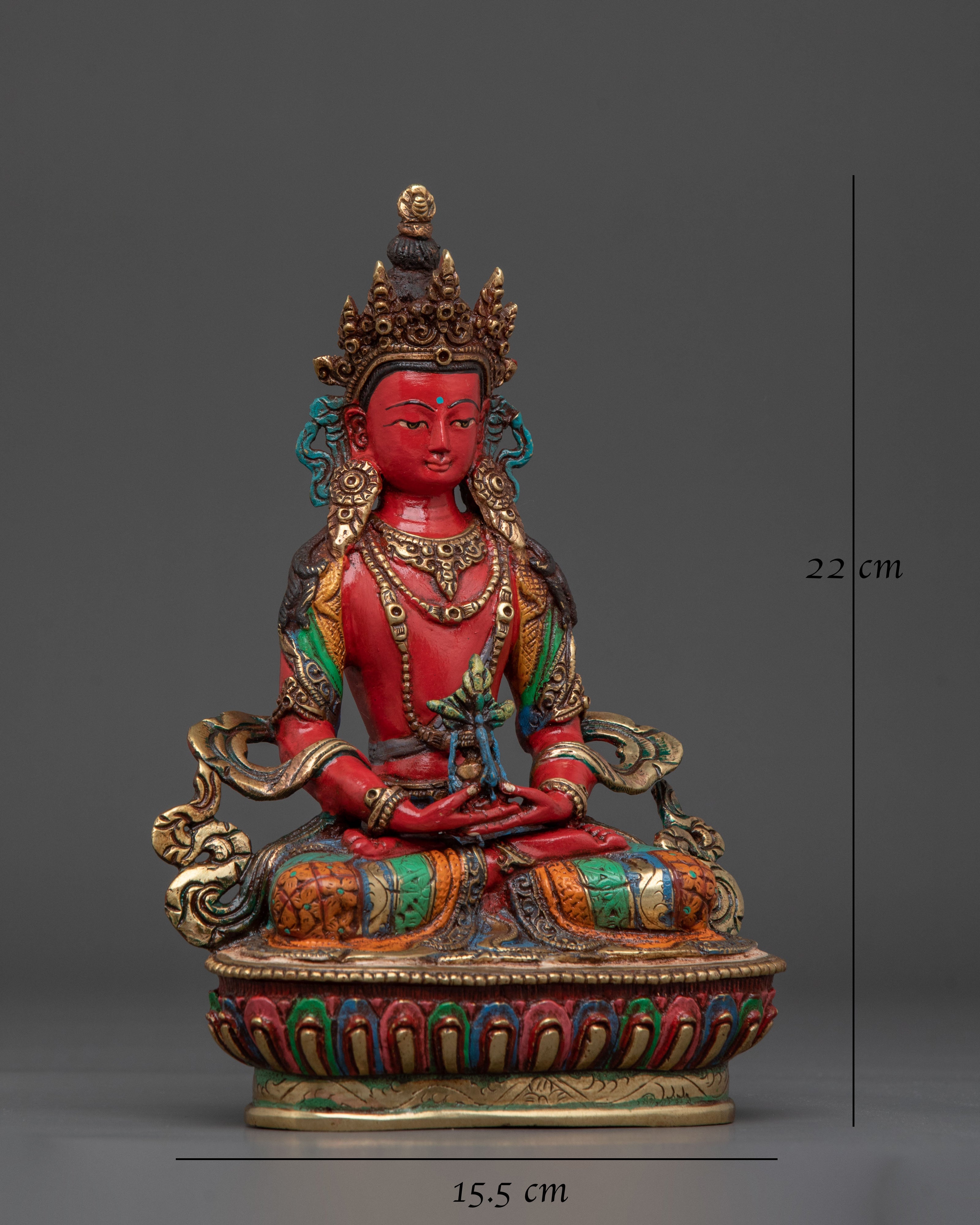 Amitayus Buddha Statue | Handmade Nepal Sacred Altar Decor