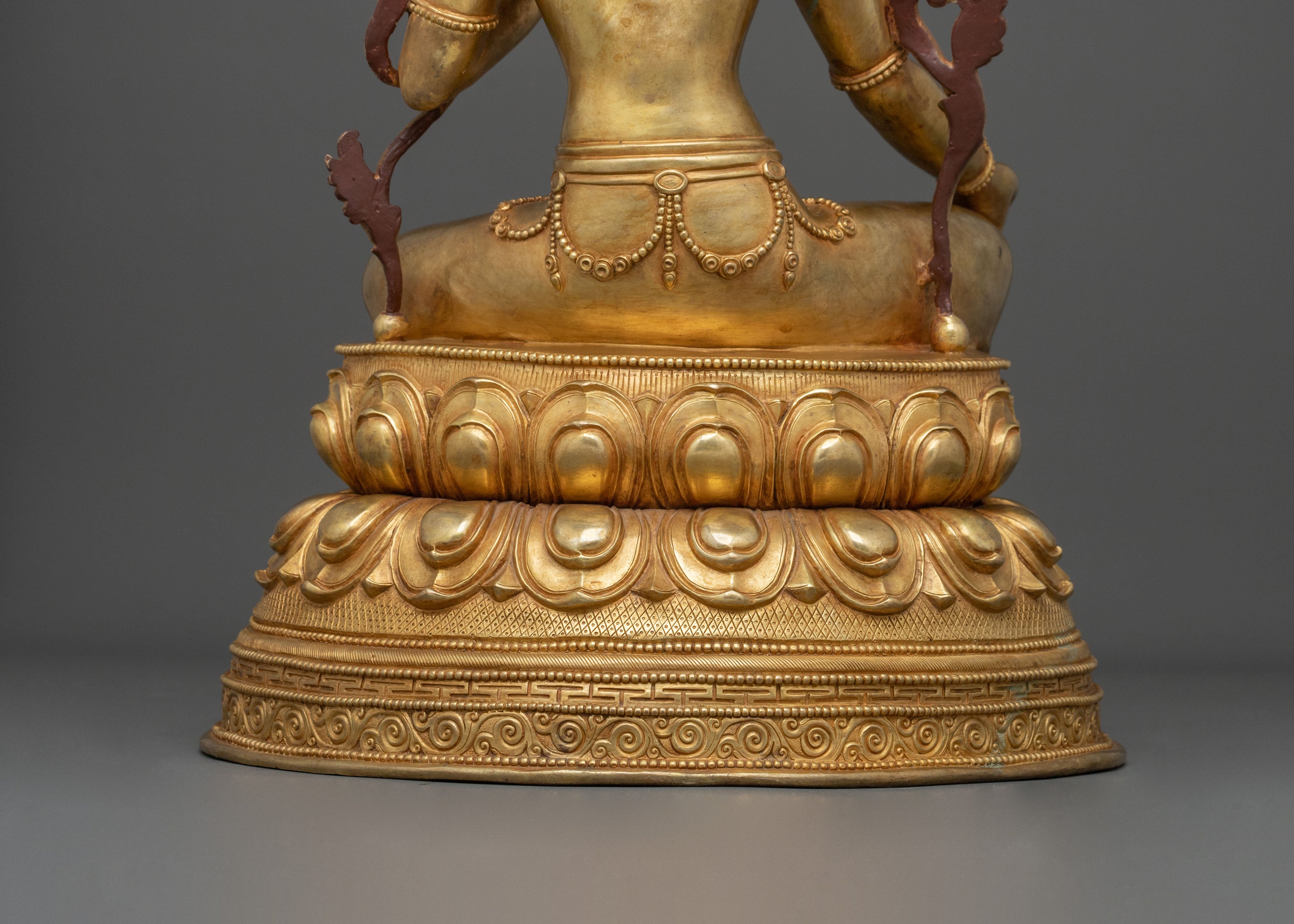 Exquisite Green Tara Statue for Buddhist Altar | Sacred Buddhist Altar Decor