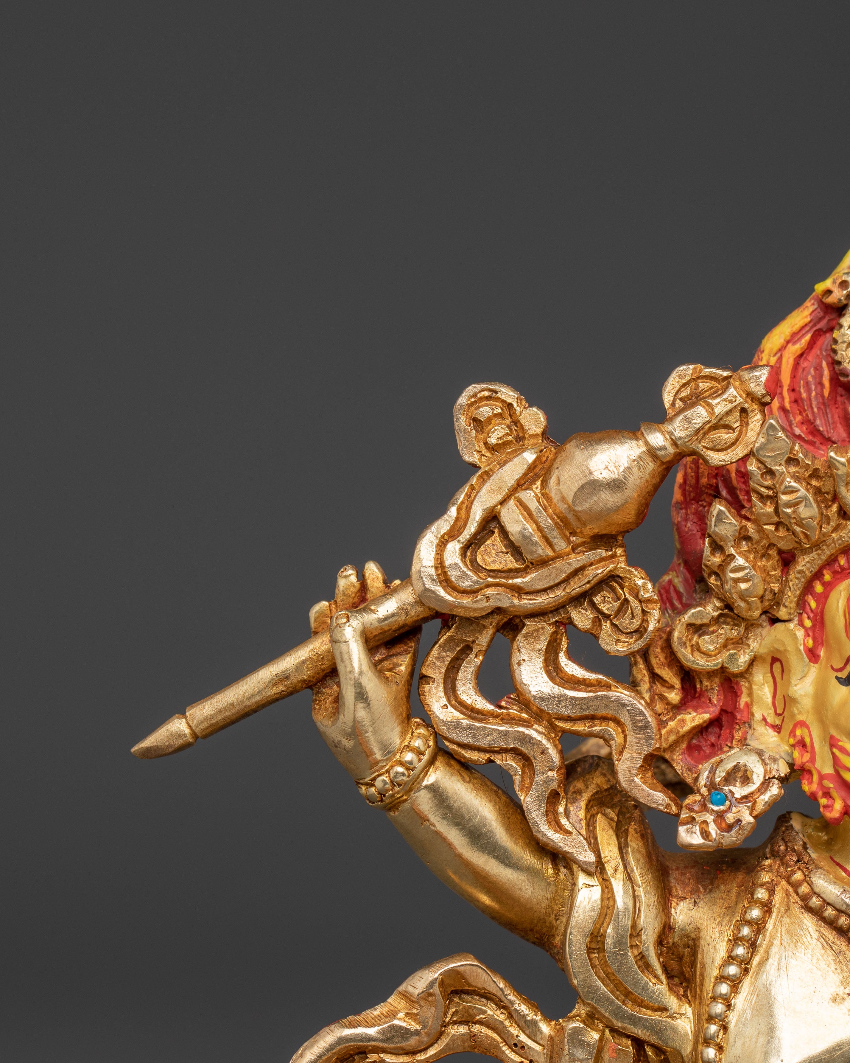 White Dzambhala Statue: Buddhist God of Wealth