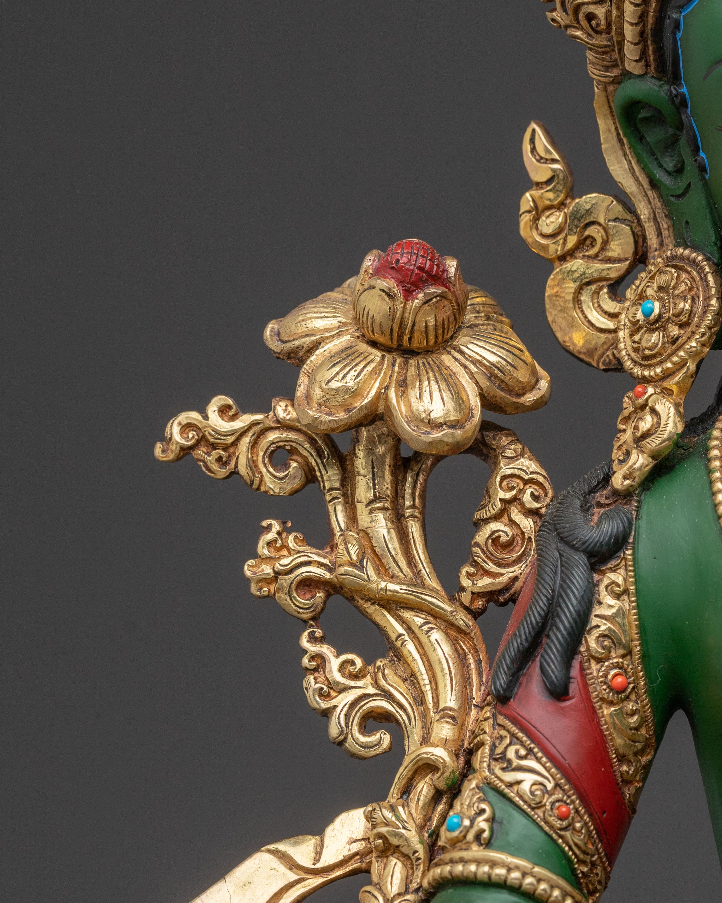 Green Tara Statue Mother of Mercy – Handcrafted in Nepal