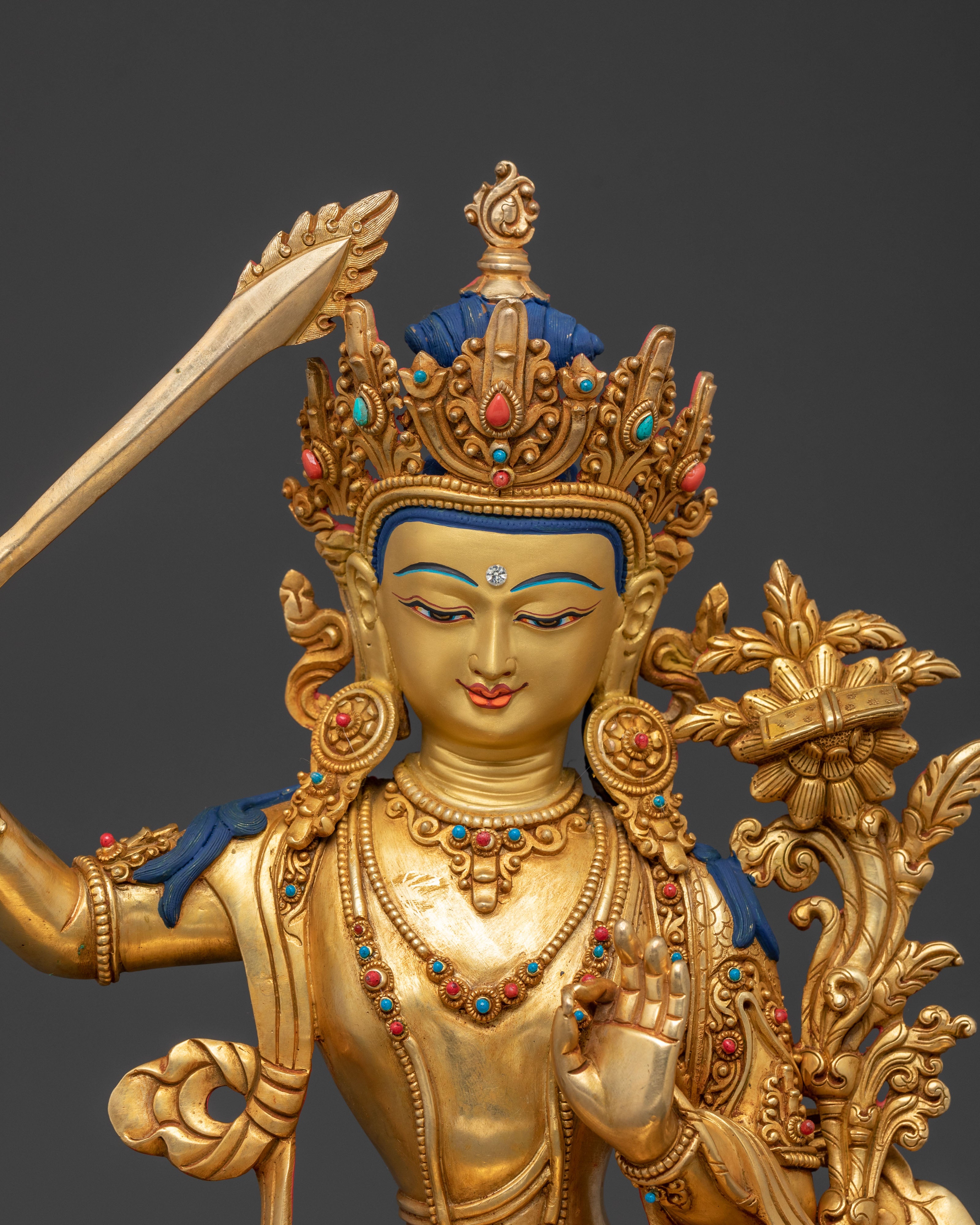Manjushri Spiritual Statue | Serene Wisdom