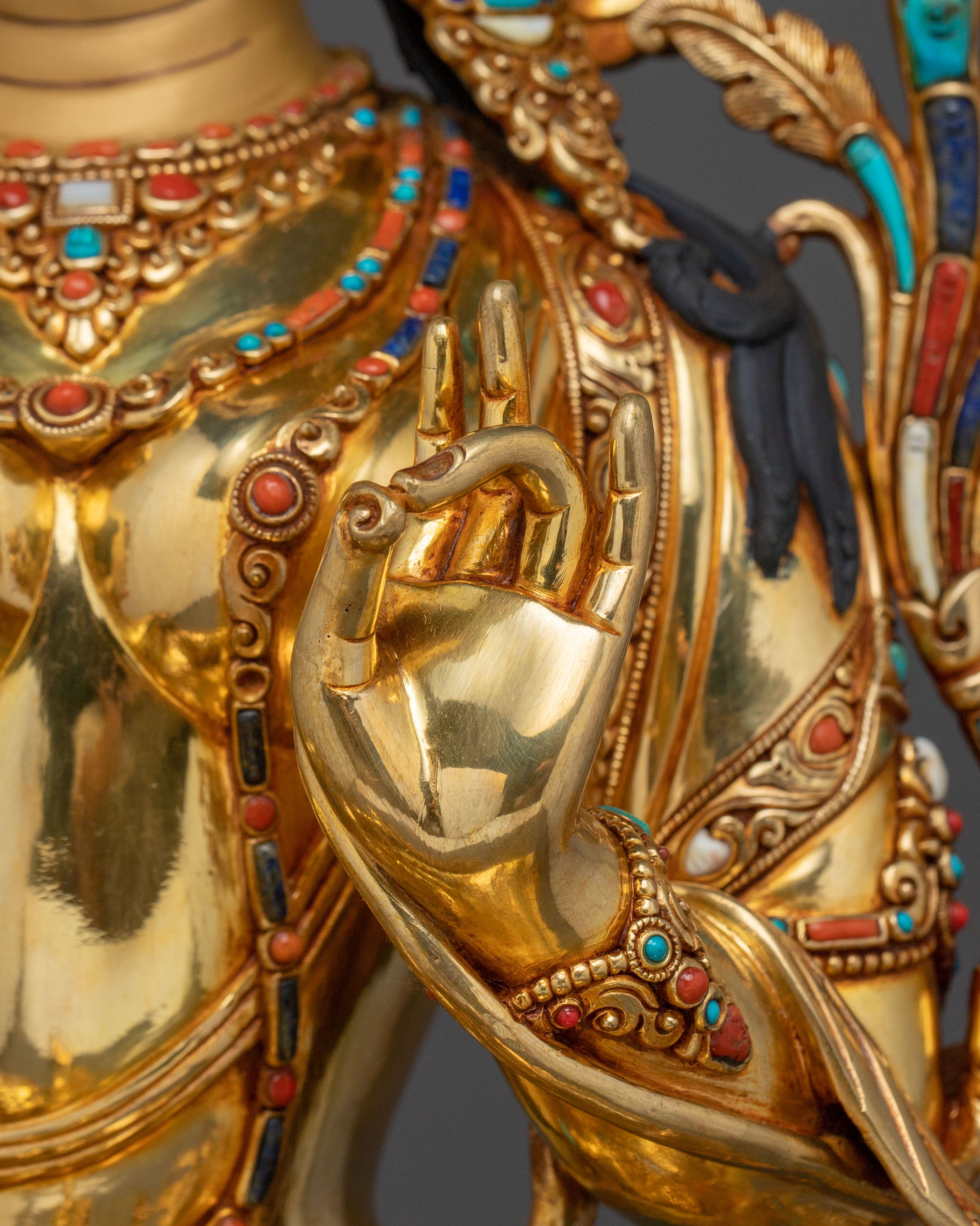 Green Tara Spiritual Statue | Tibetan Buddhist Goddess