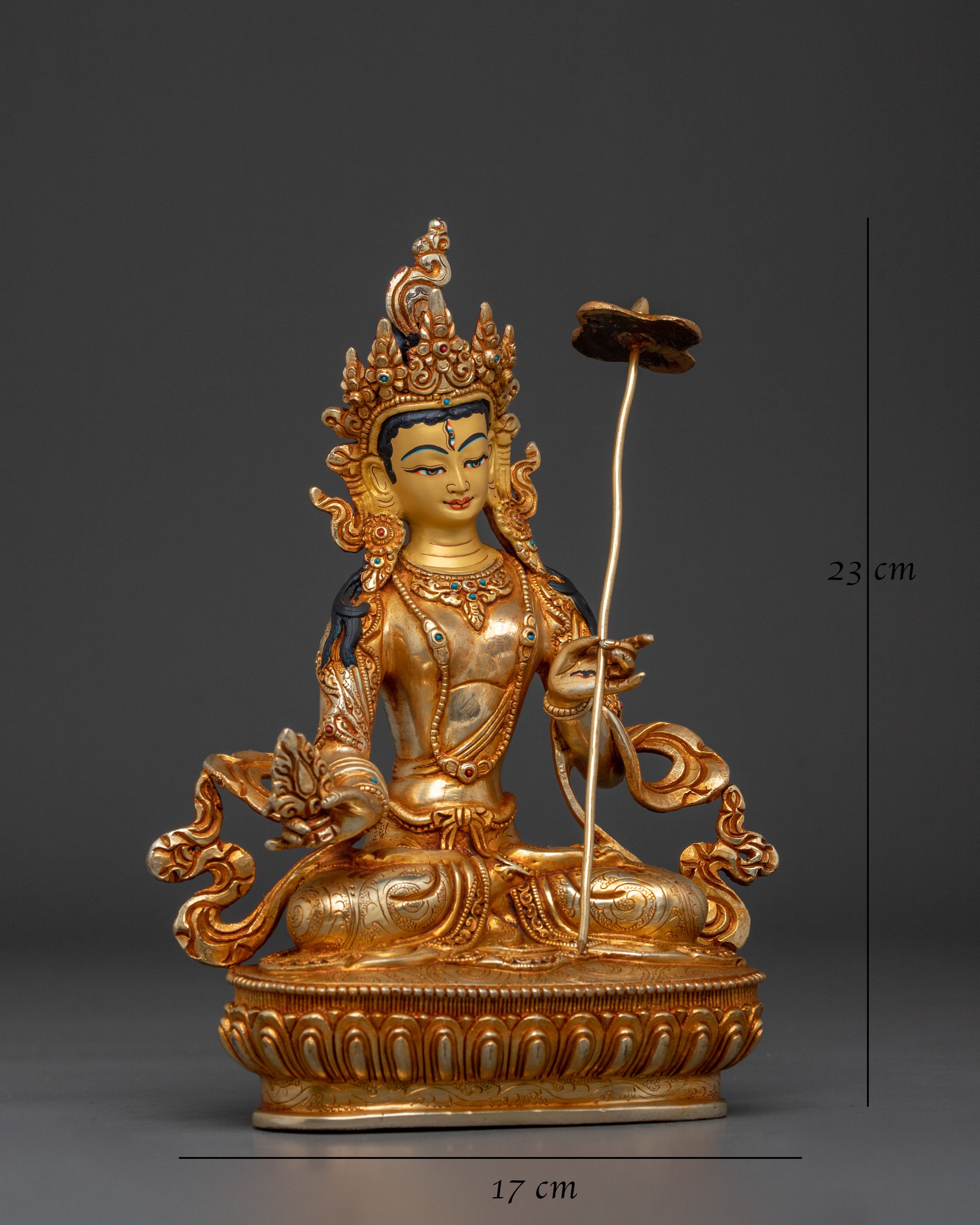 Dukar Statue | 24K Gold Gilded Buddhist Goddess