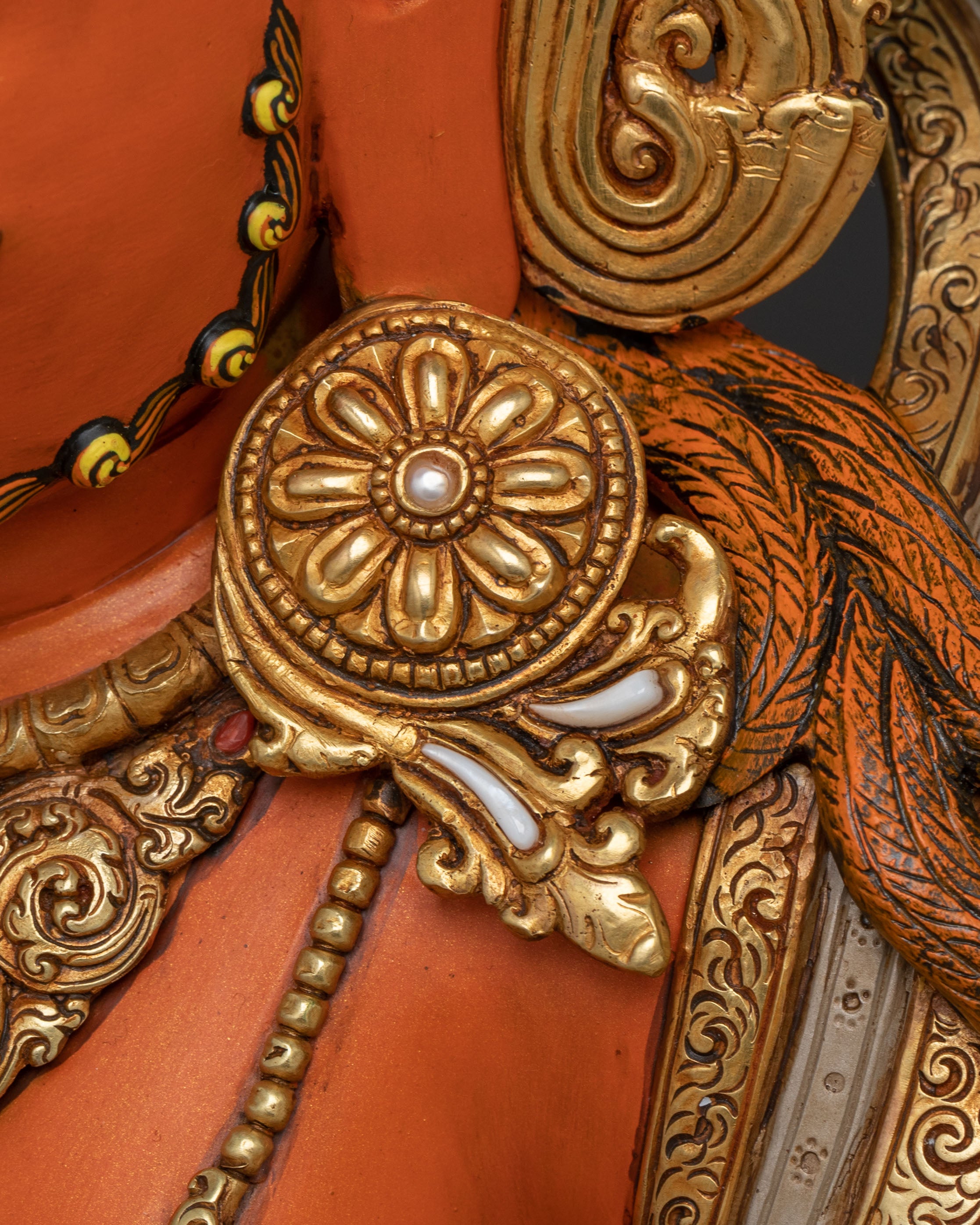 Dzambhala Prosperity Deity Sculpture | Spiritual Altar and Home Decor