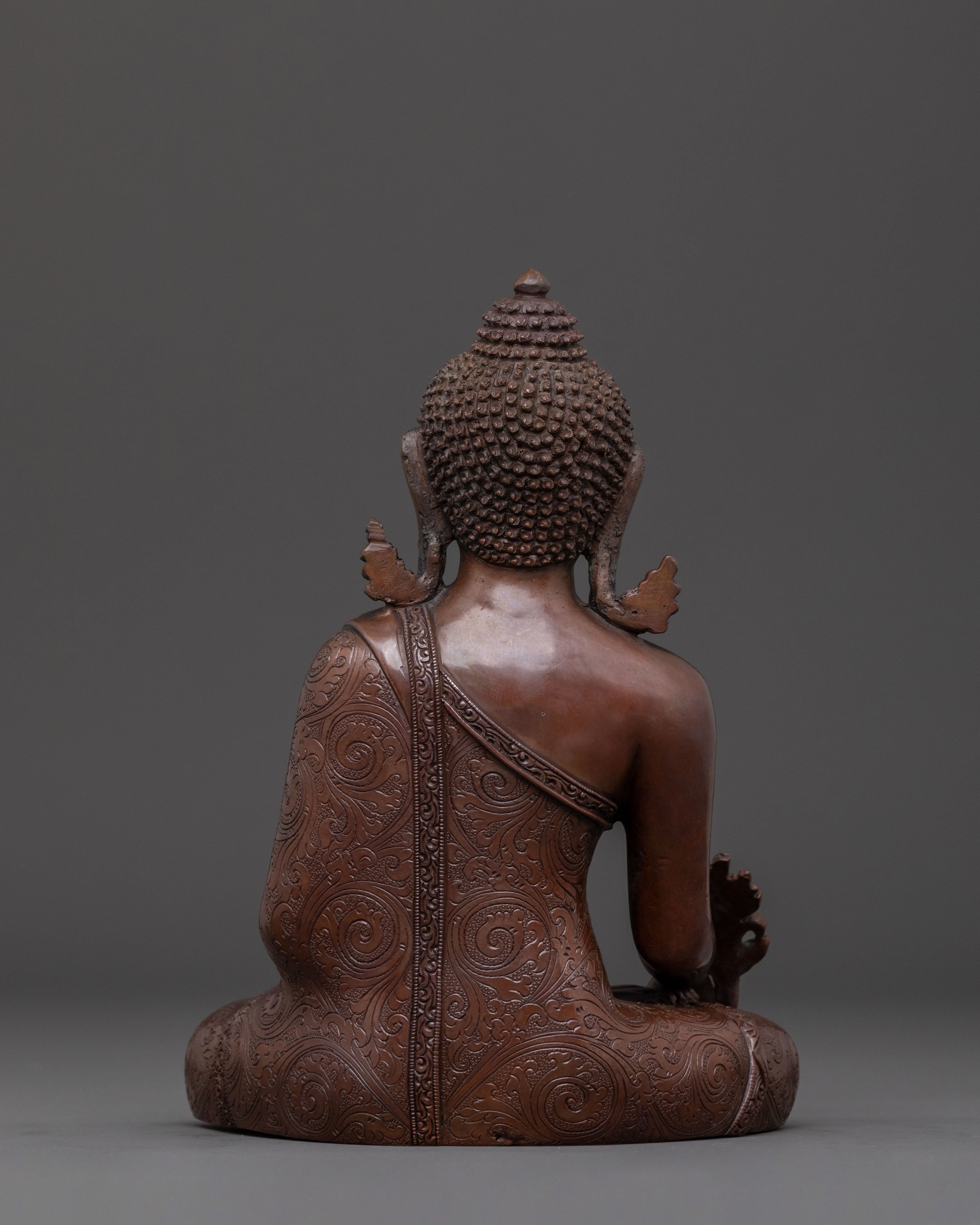 Medicine Buddha Handcrafted Statue for Healing