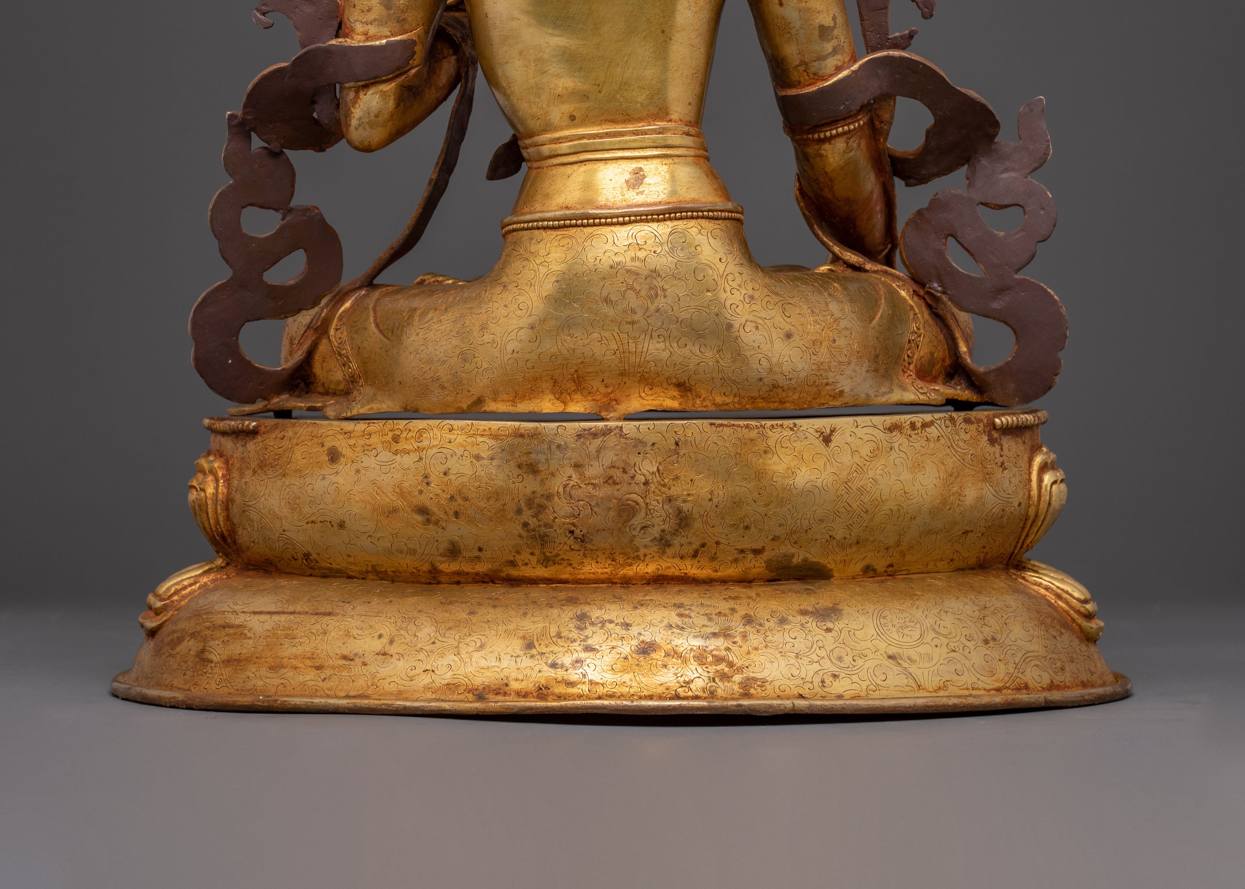 Handcrafted White Tara Blessing Statue – Radiant Copper Artistry