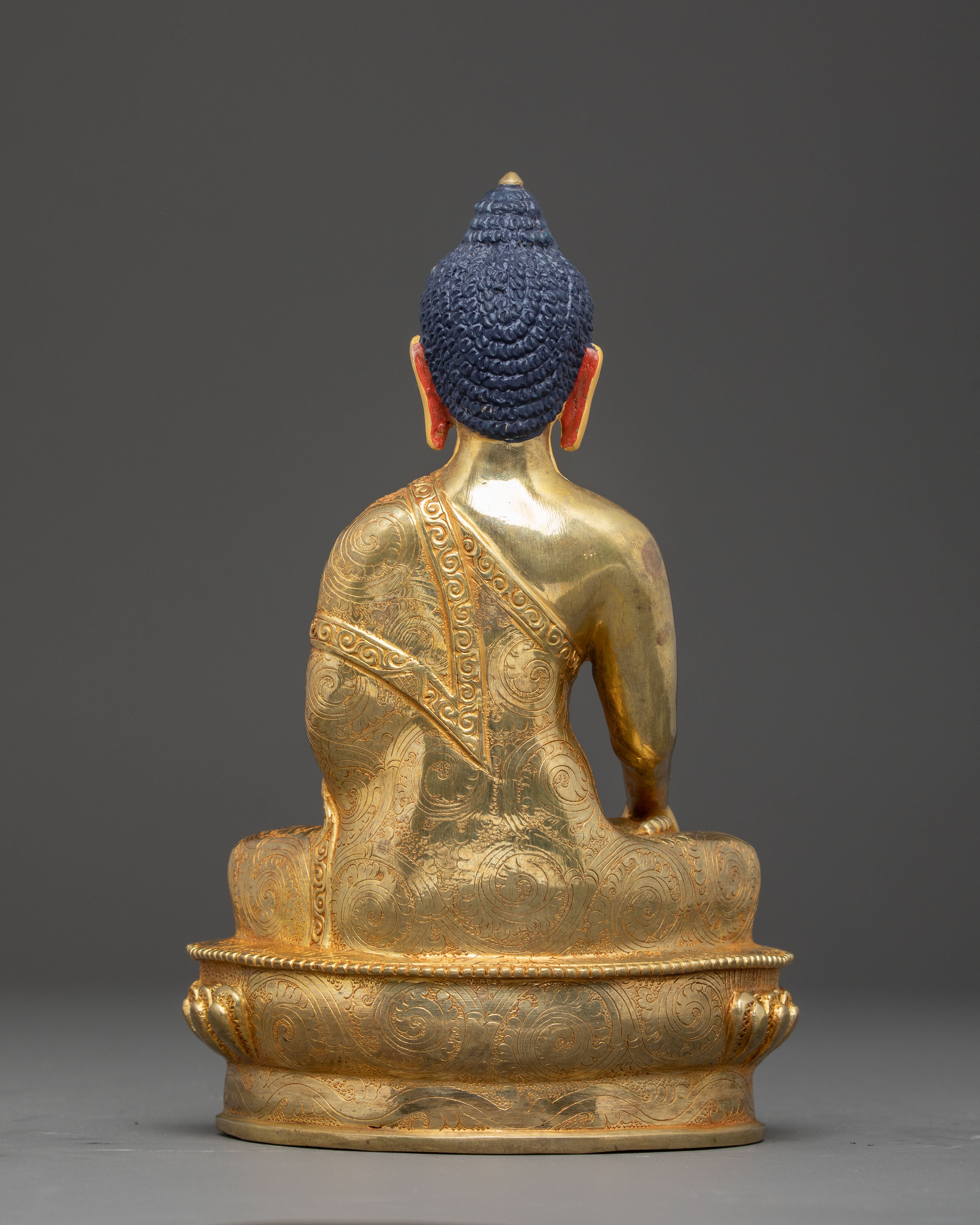 Handmade Sacred Gautama Buddha Copper Statue | Buddhist Decor Figurine