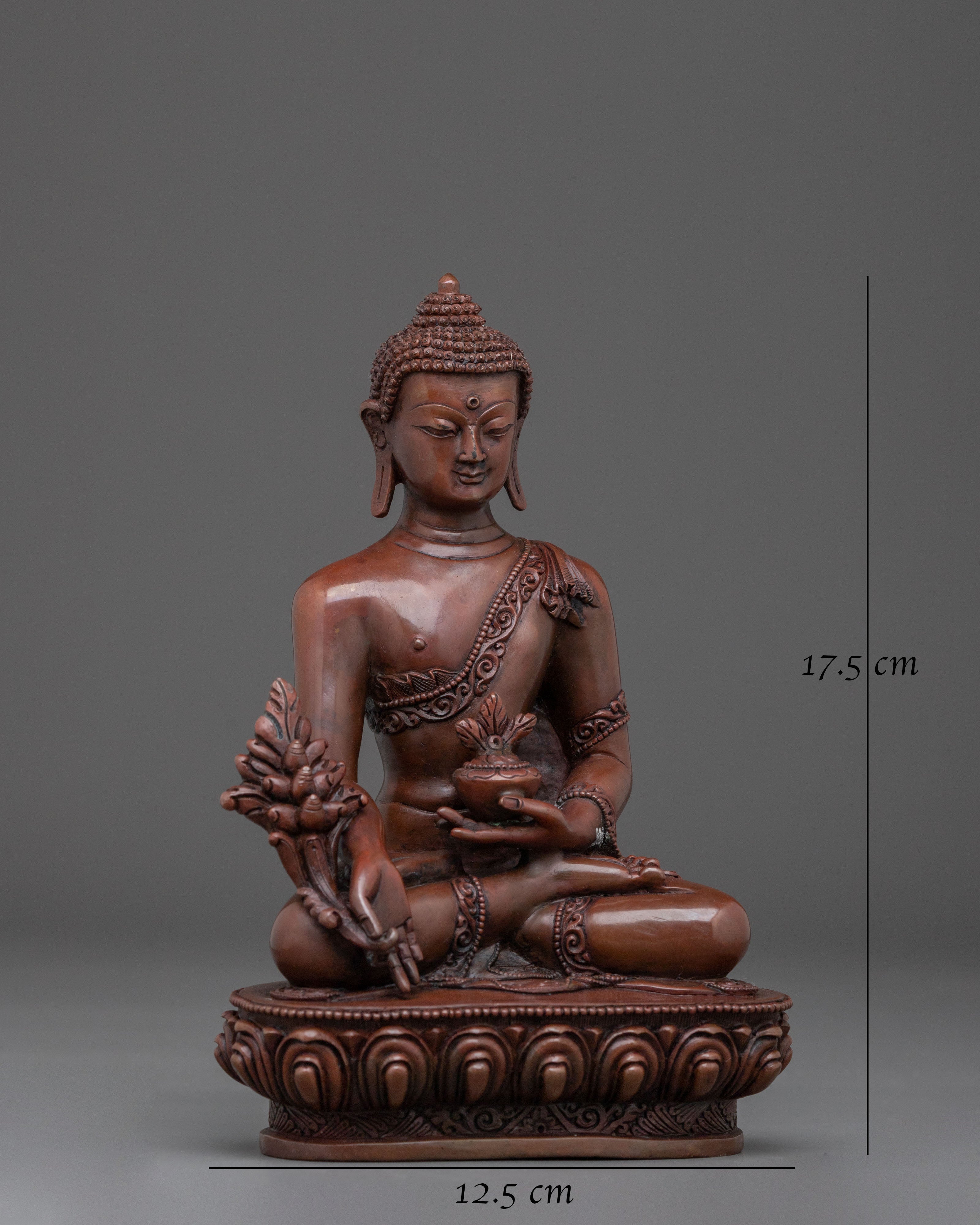 Medicine Buddha Sculpture | Tibetan Buddhist Healing Deity