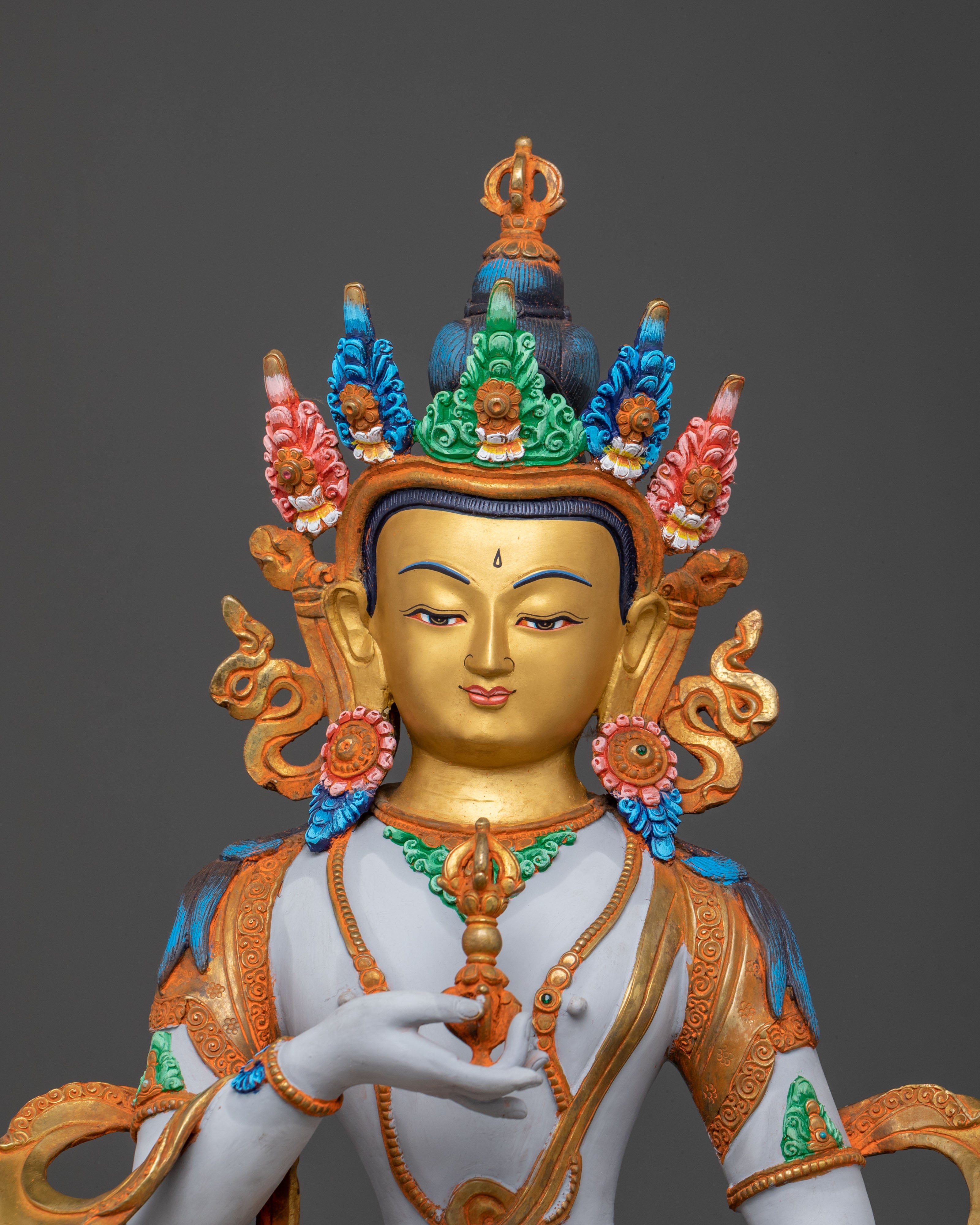 dorje sempa spiritual statue | Radiant Gold Gilded Perfection