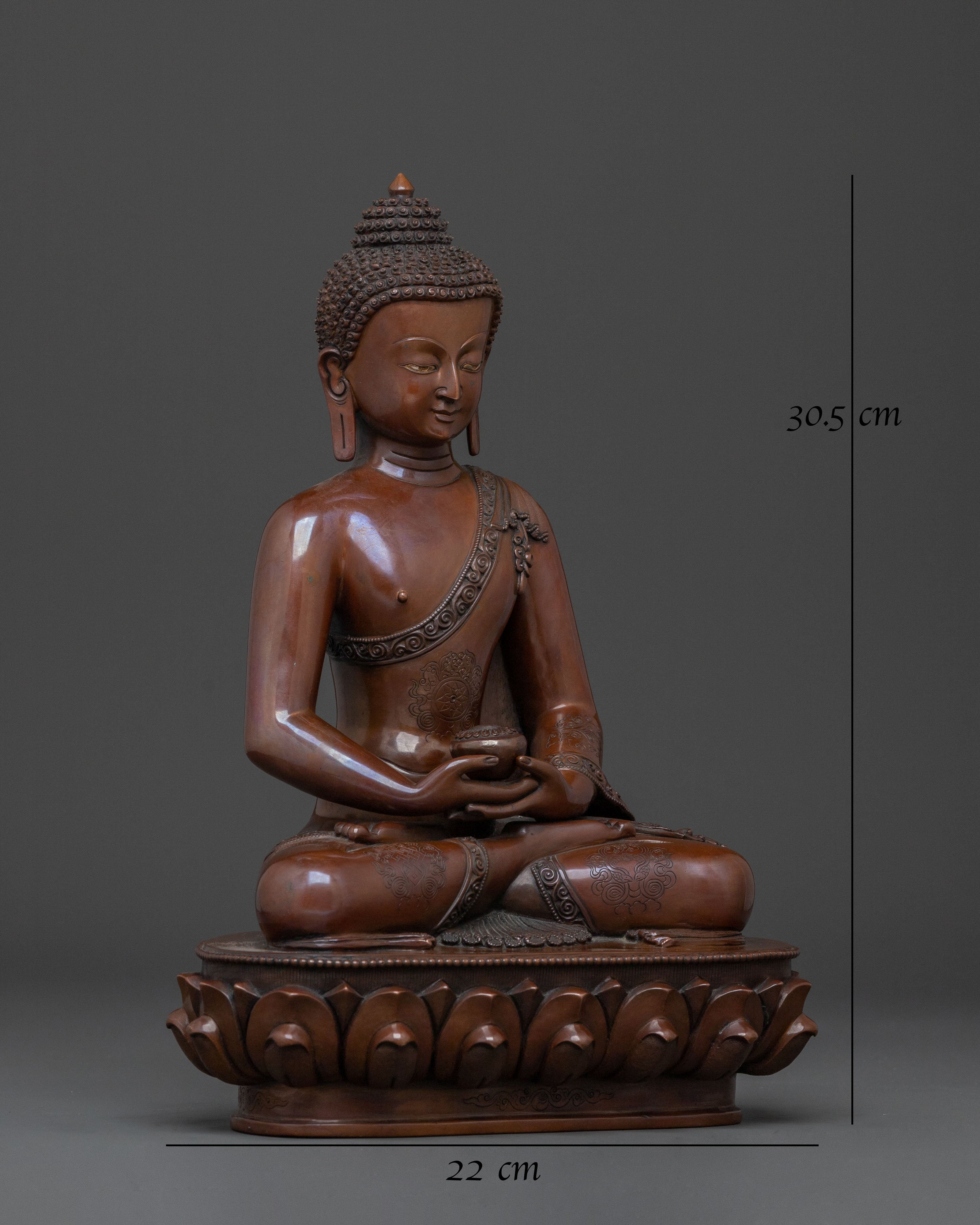 Handcrafted Amitabha Buddha Statue: Spiritual Decor