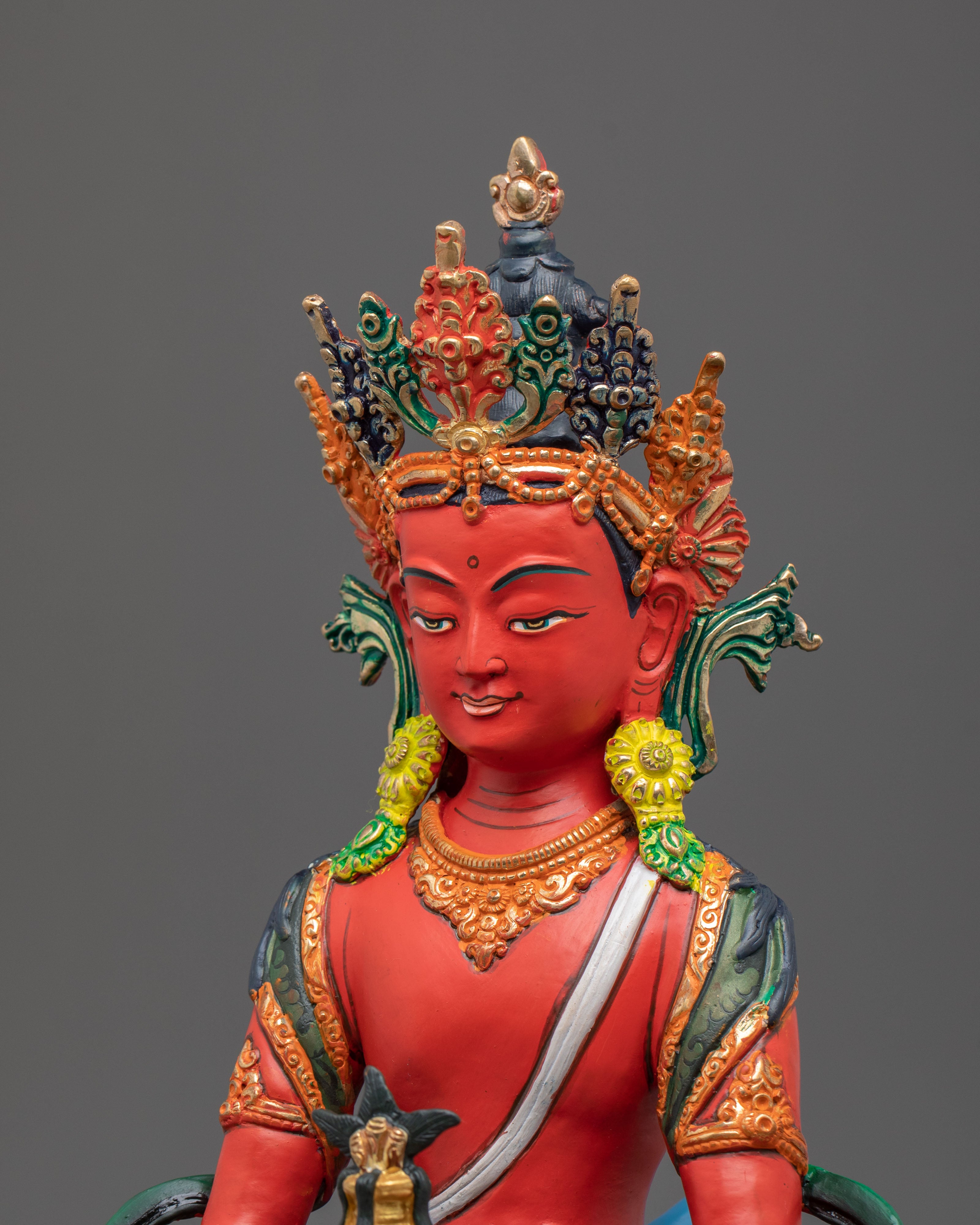 Amitayus Statue with Consort | Buddha of Infinite Life