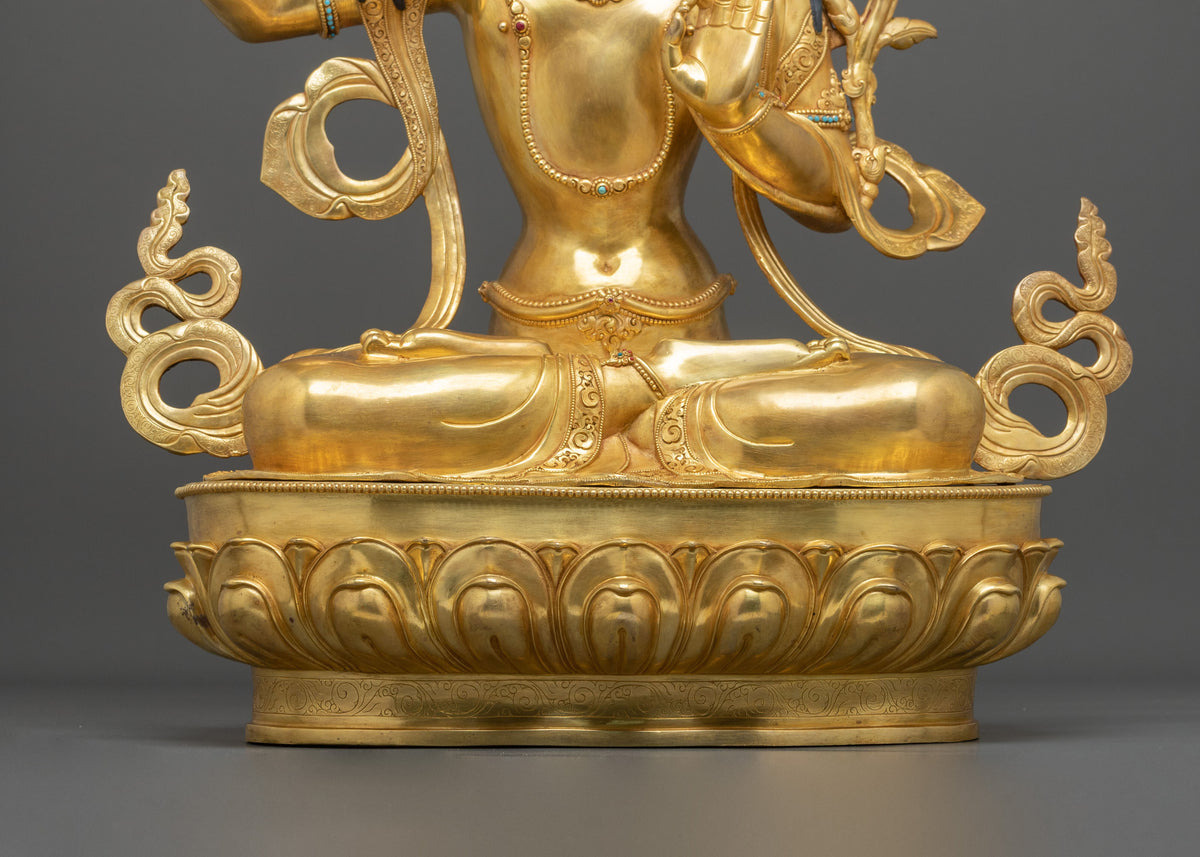 Manjushri Acrylic Painted Statue | Buddhist Shrine