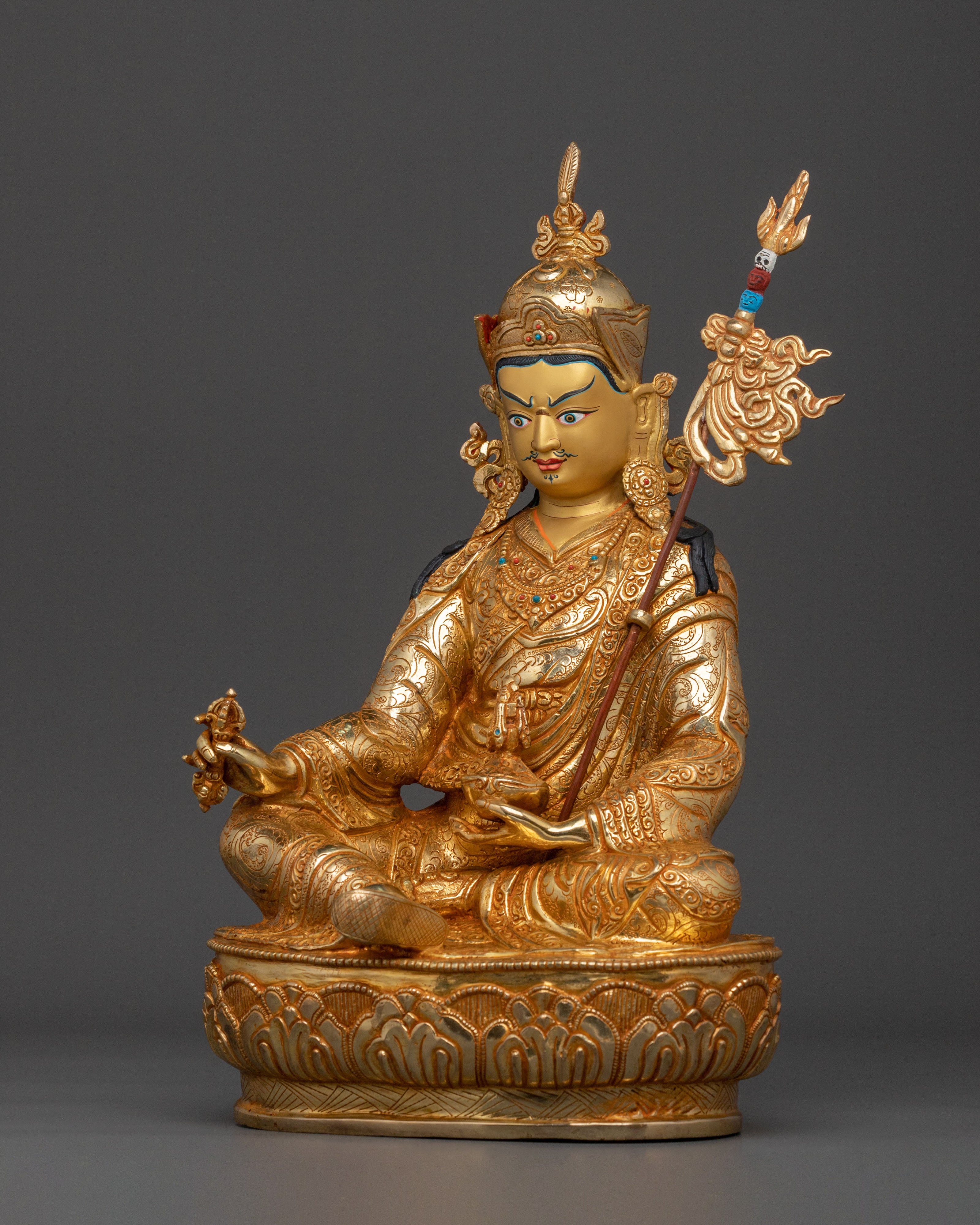 Himalayan Guru Rinpoche Figurine | Buddhist Teacher