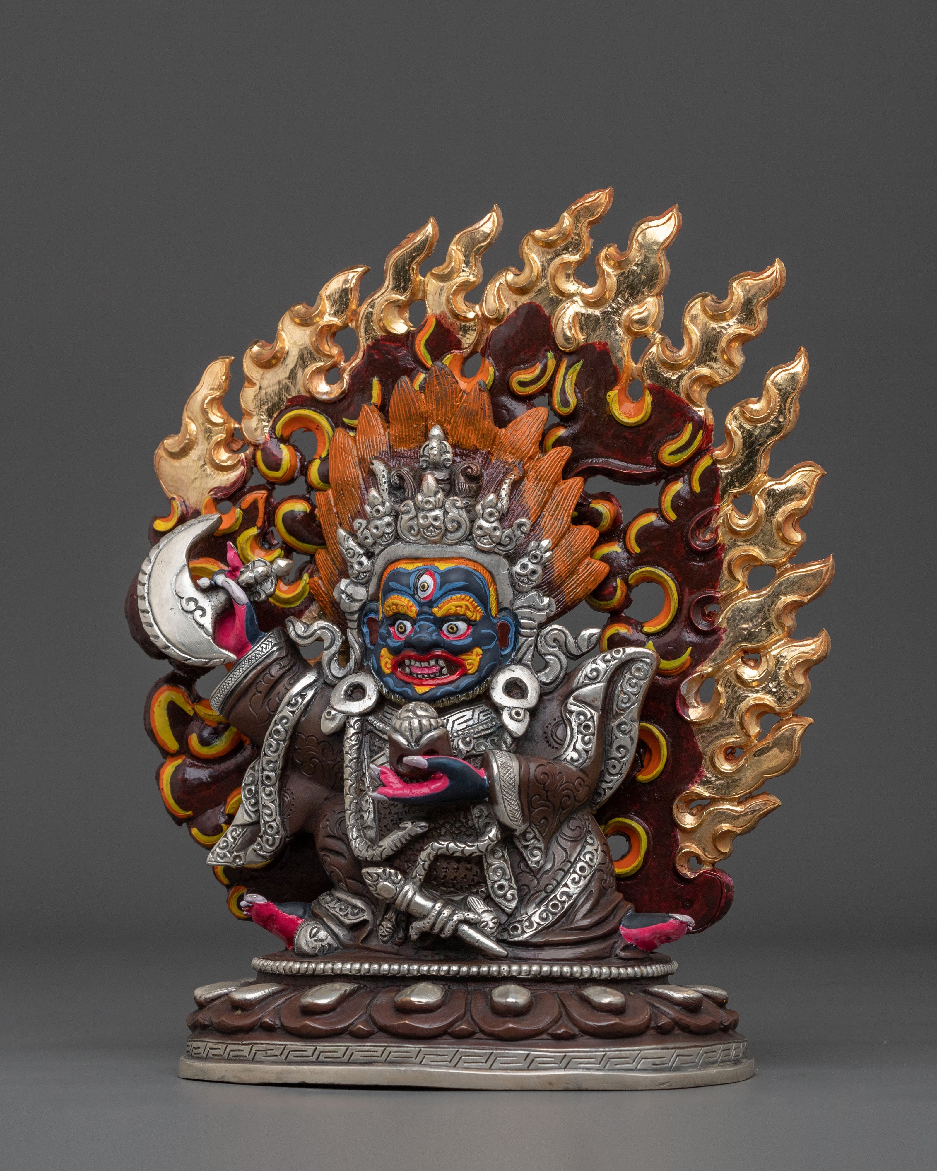 Handmade Mahakala Bernakchen Sculpture