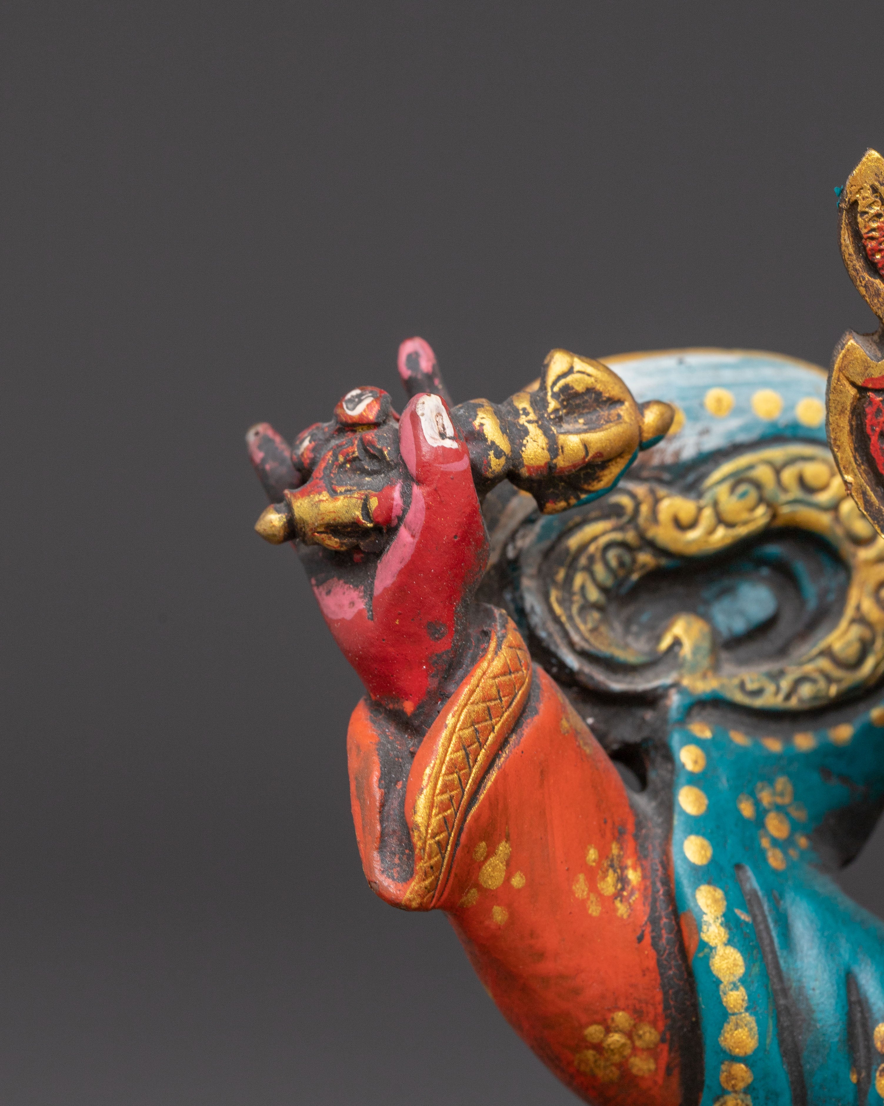 Dojre Legpa Handcrafted Statue | Tibetan Wrathful Deity of Protection
