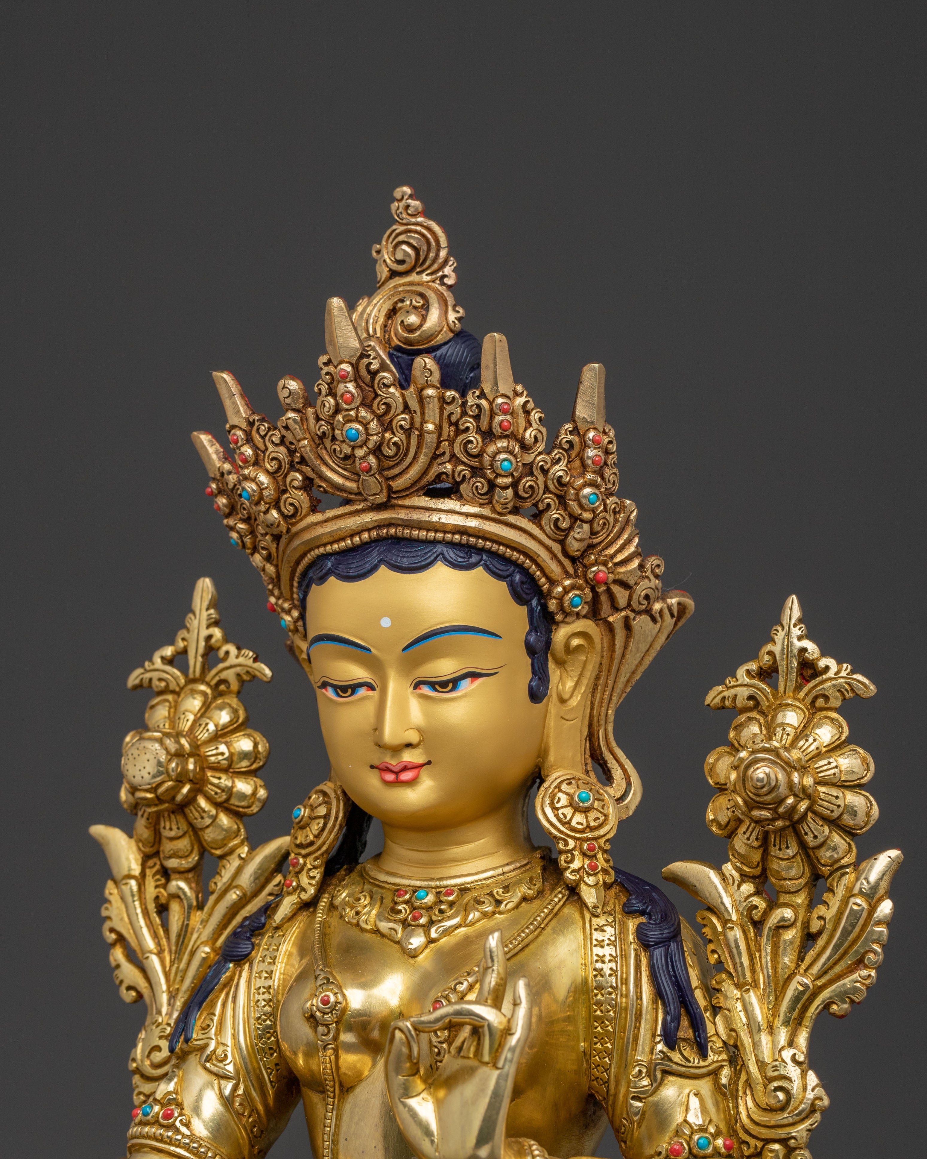 Mother Green Tara Statue | Tibetan Buddhist Guardian