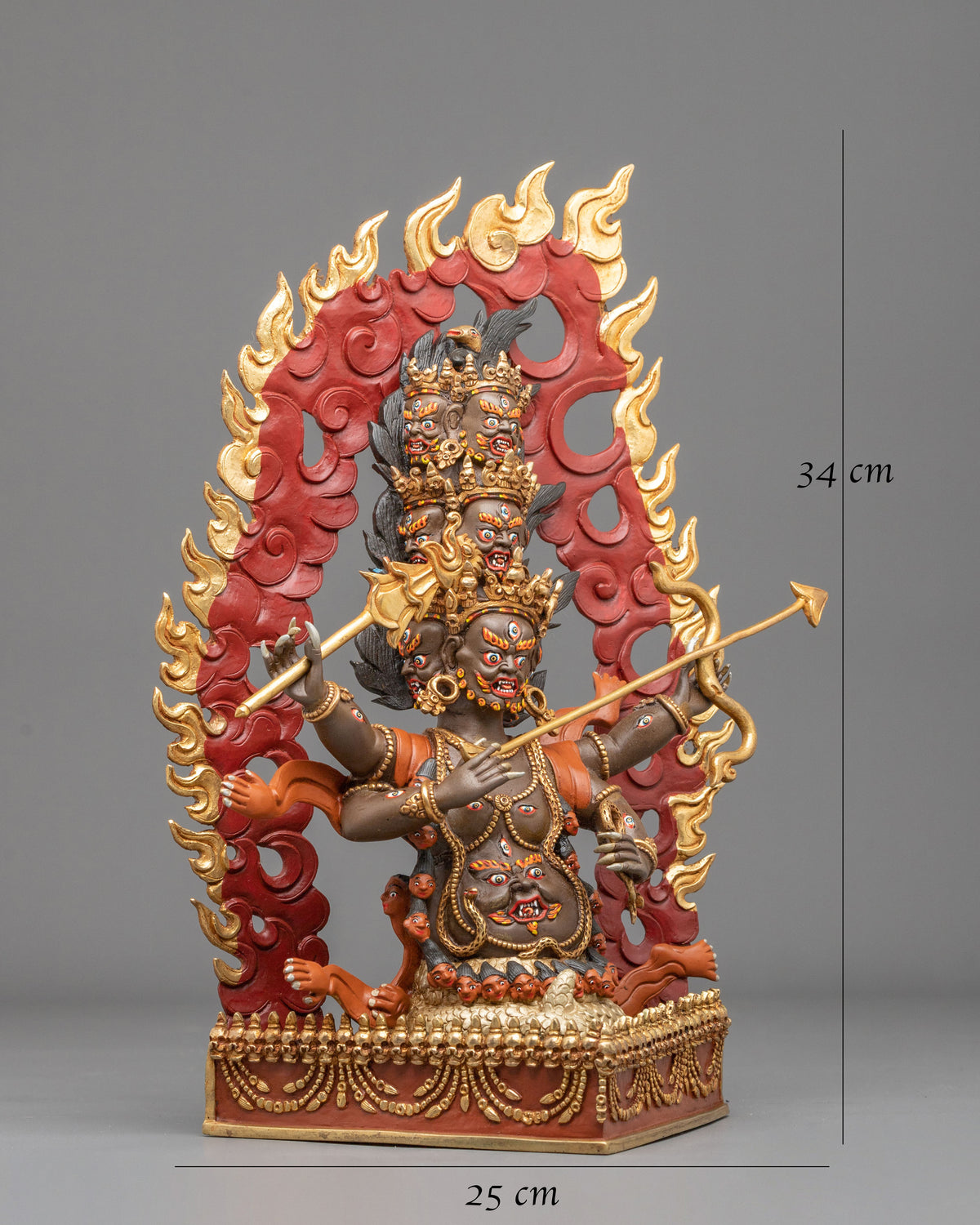Rahula Copper Sculpture | Handcrafted Devotional Art