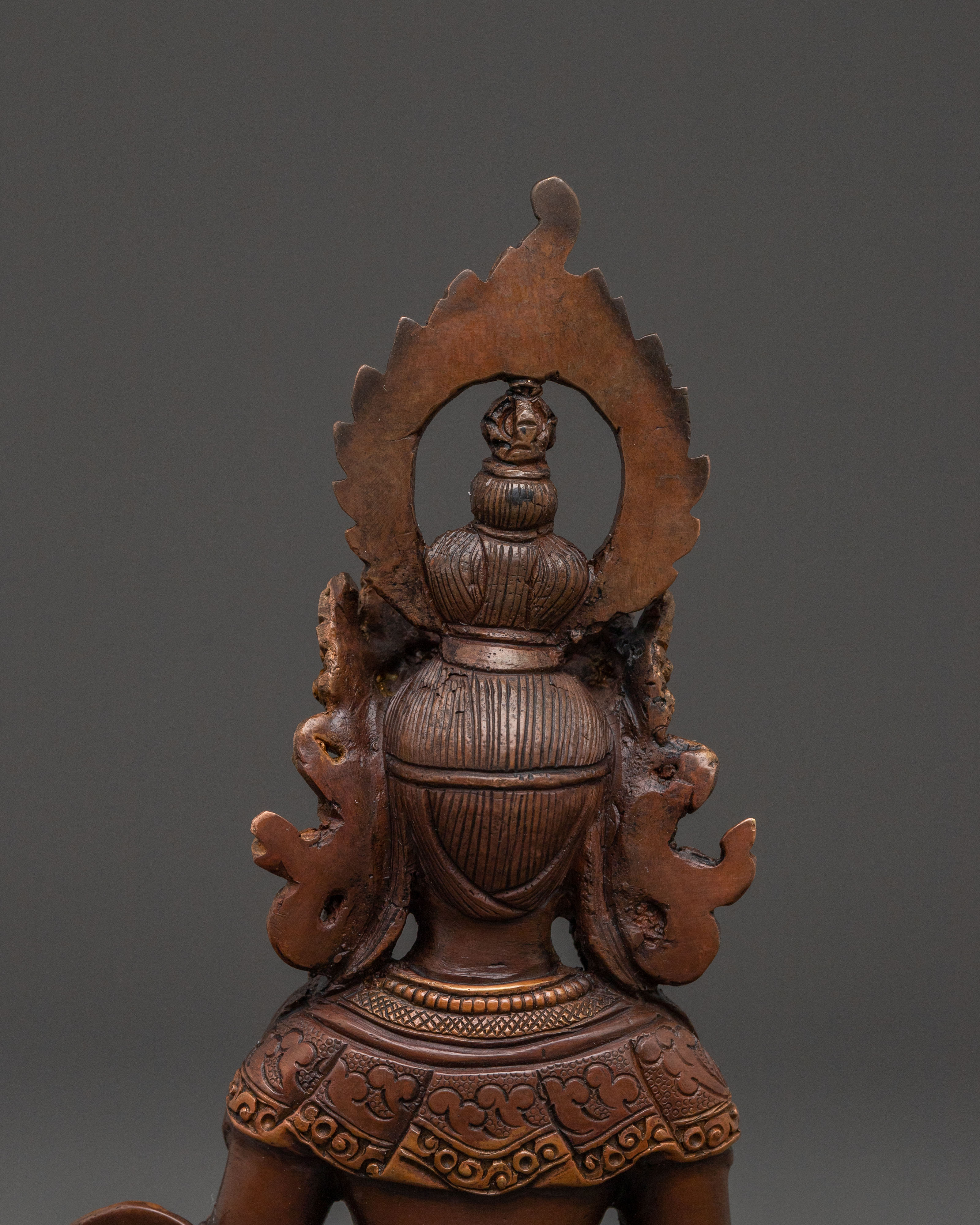 Buddha of Boundless Life Amitayus Statue - Oxidized Copper Statue