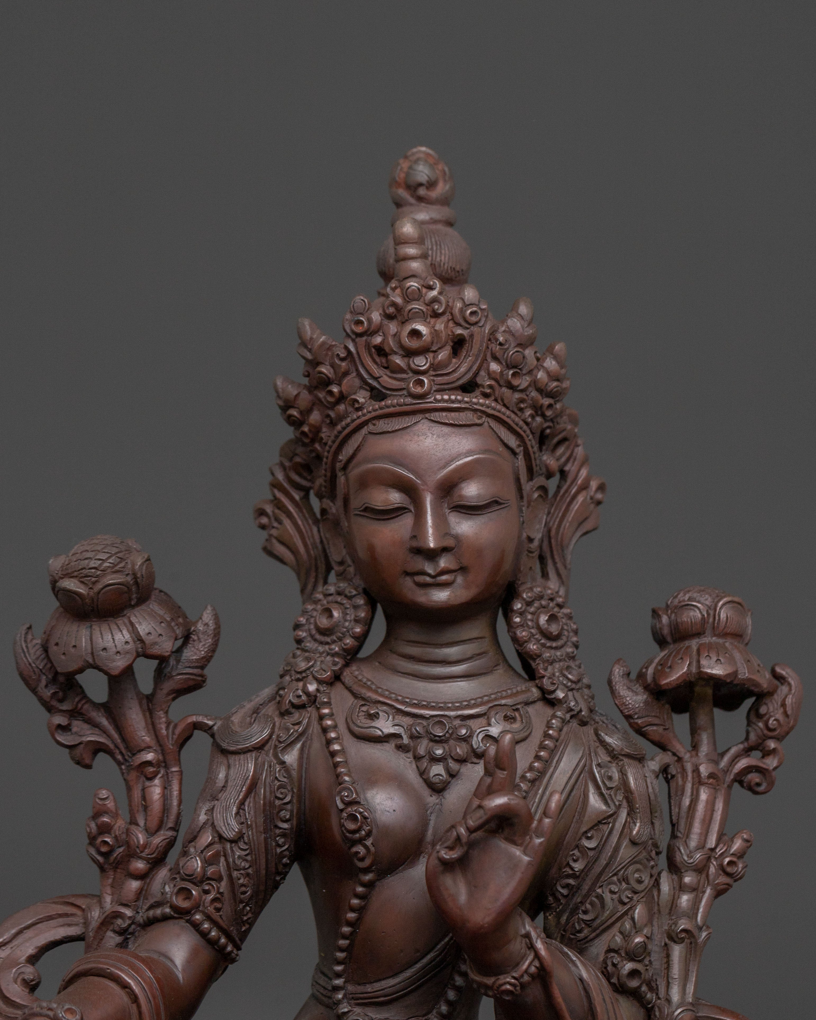 Green Tara Statue Protector of All Beings | Guardian of Mercy & Protection